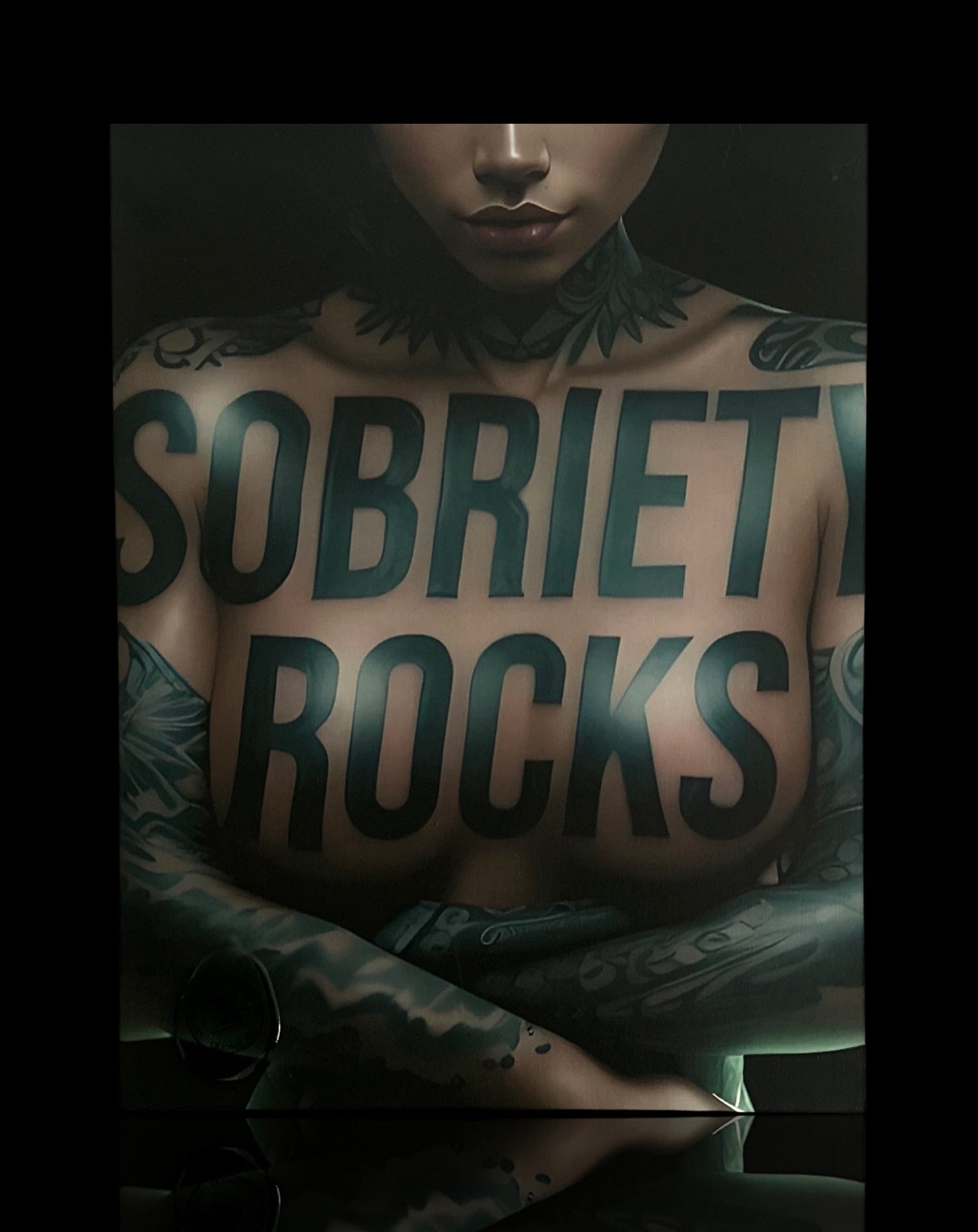 SOBRIETY ROCKS • Mickey Crystal Limited Metal Print 18”x 24”