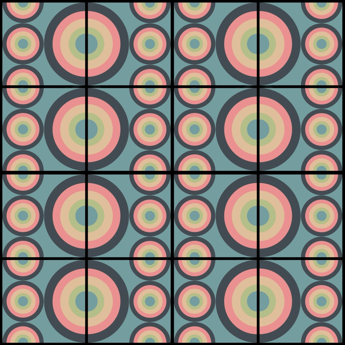 CIR 05 • 6”x 6” Epoxy Wall Tiles (16x Tiles)