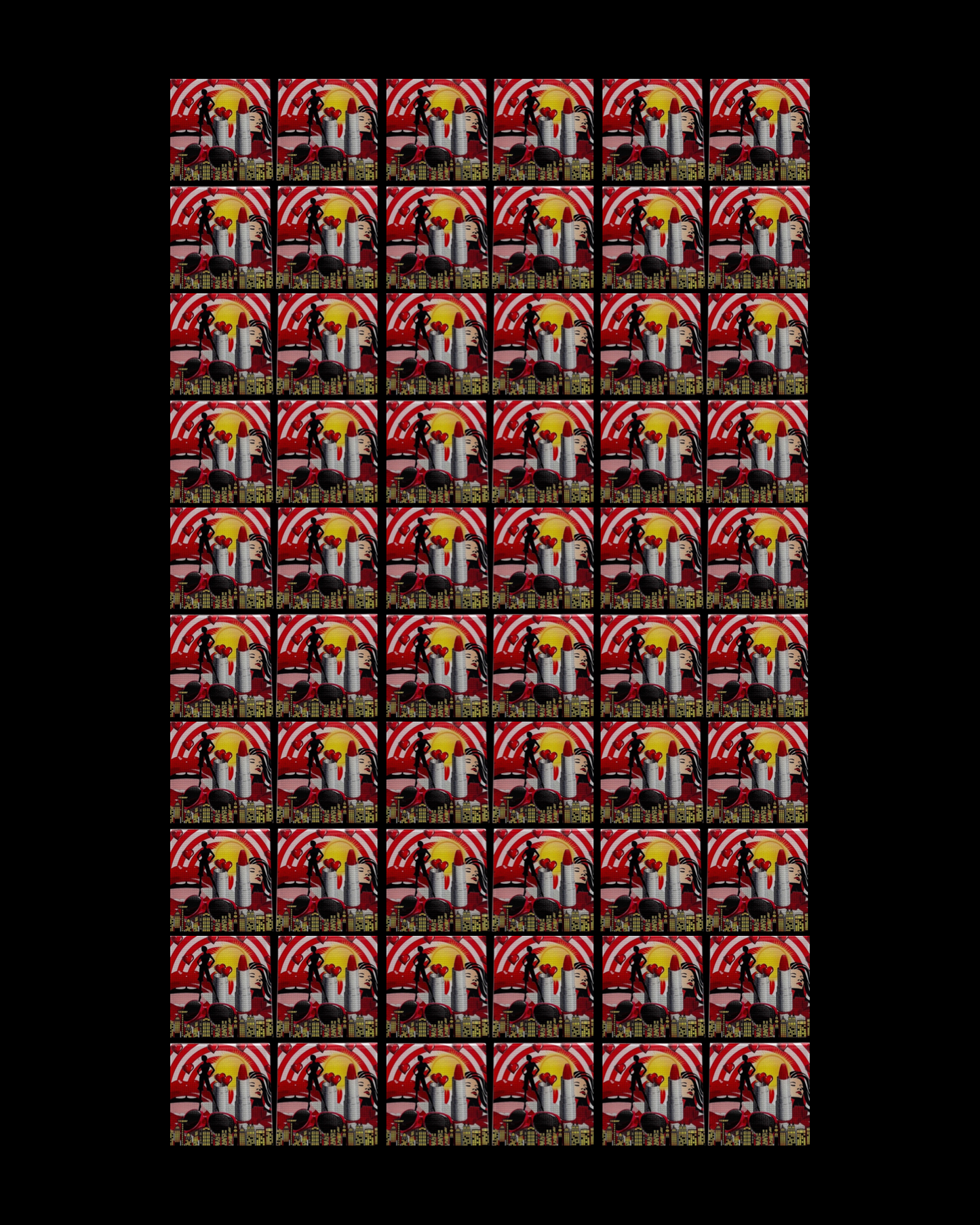 Red Her • 6”x 6” Epoxy Wall Tiles