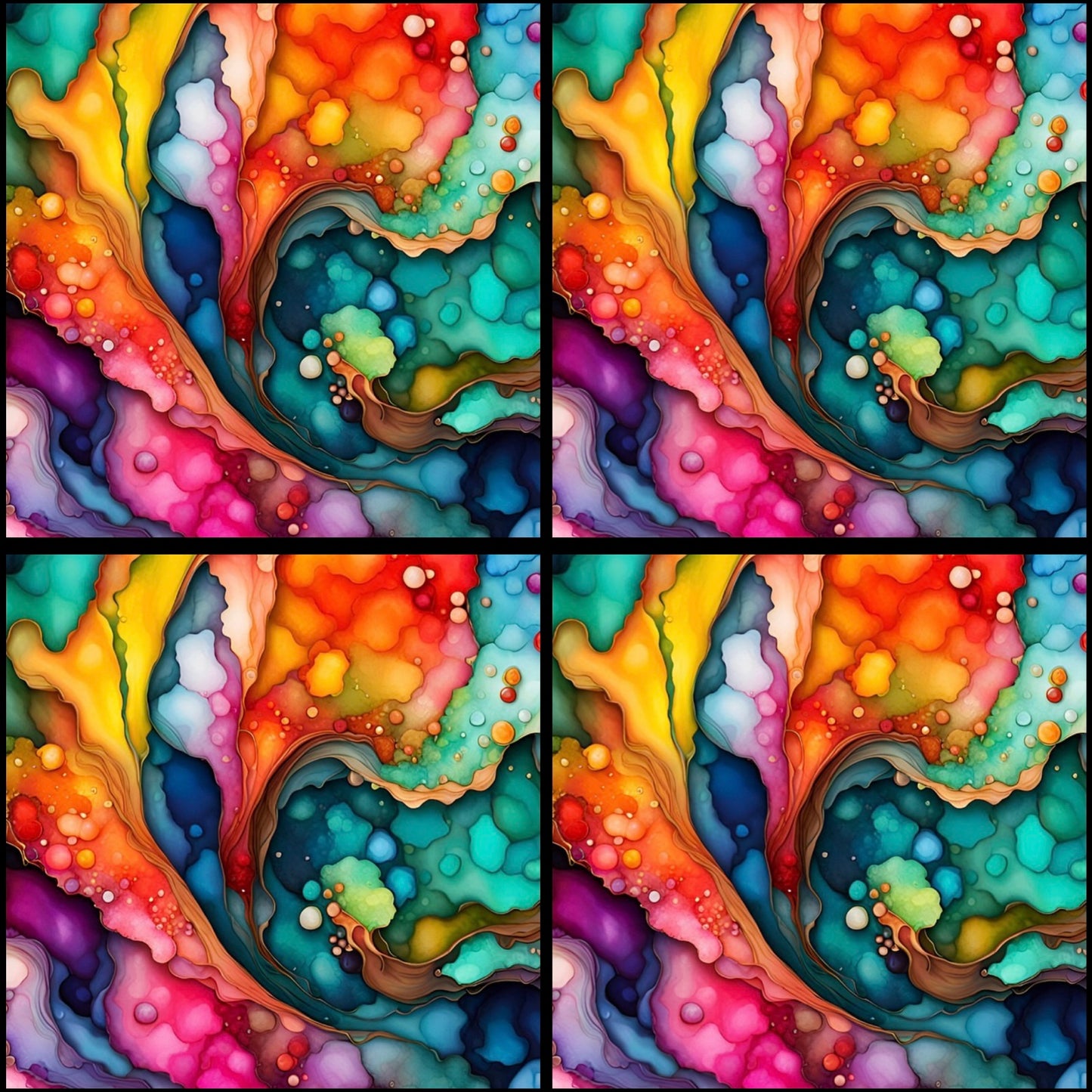 Glass Colour • 12”x 12” Epoxy Wall Tiles Tiles (4x Tiles)