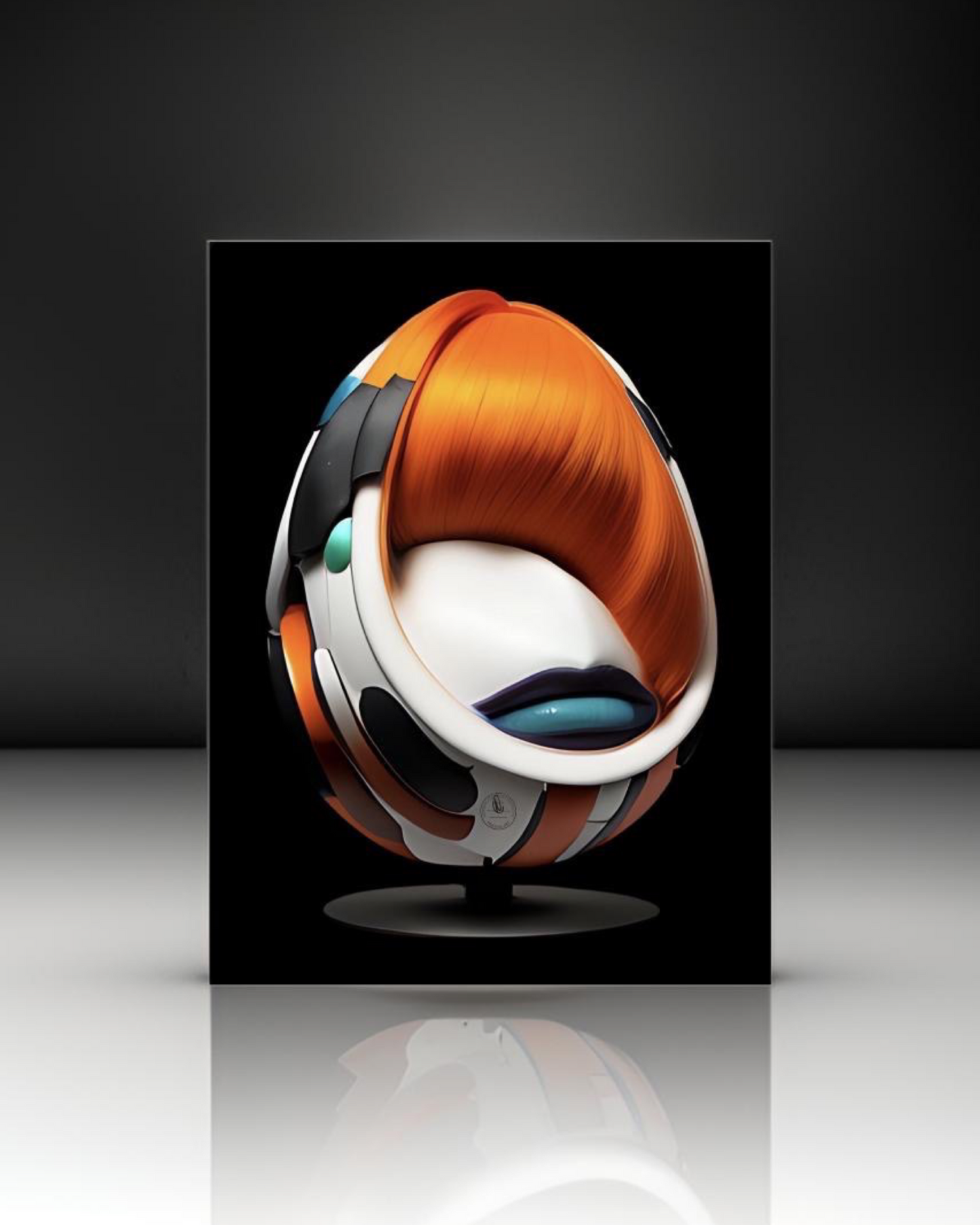 EGG CHAIR • Mickey Crystal Limited Metal Print 18”x 24”