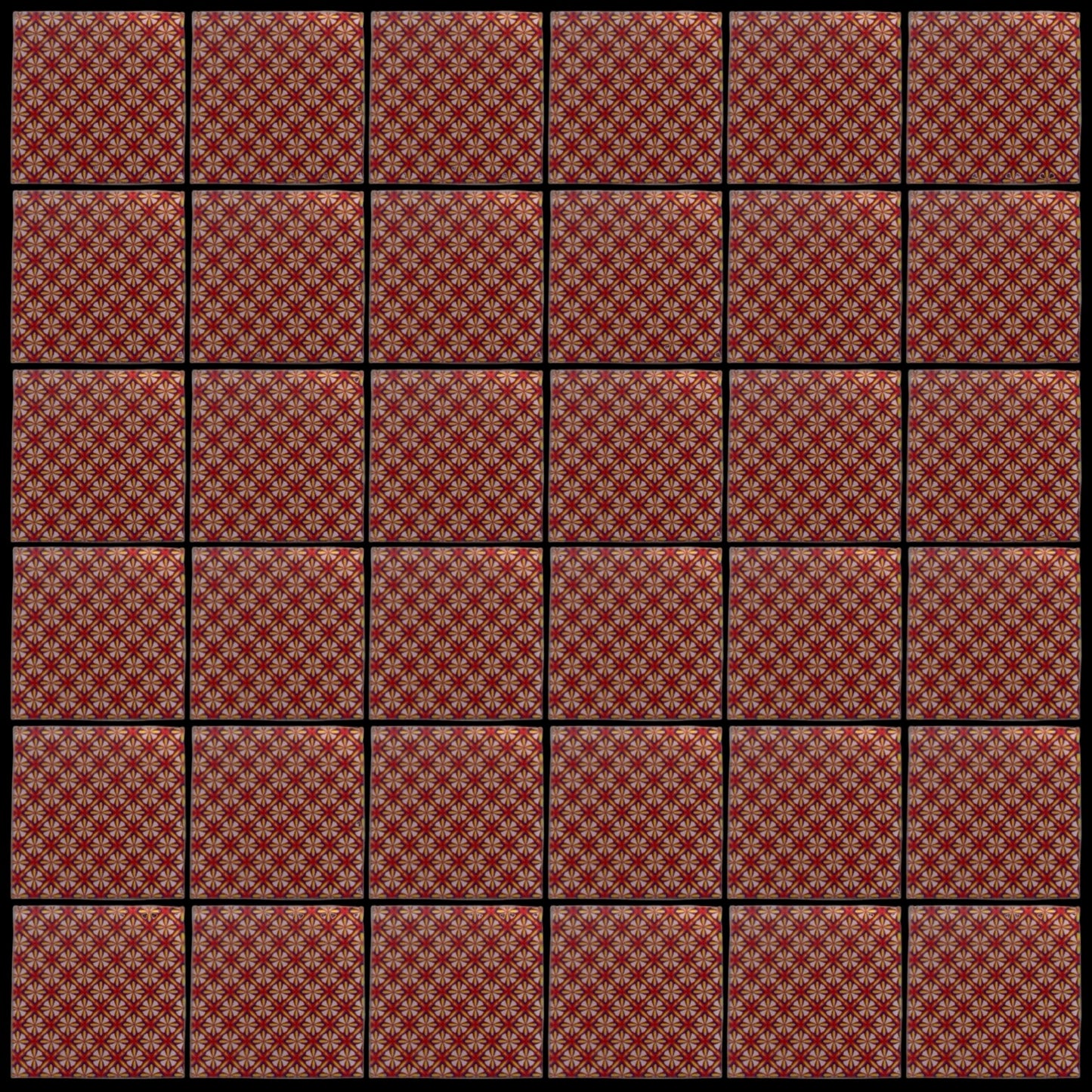 Retro Grill • 4”x 4” Epoxy Wall Tiles (36x Tiles)