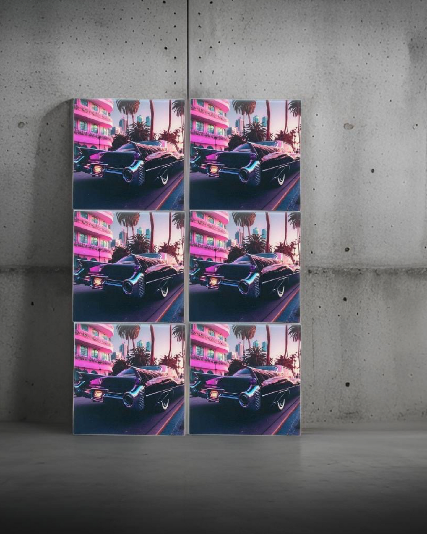 Miami 83 • 12”x 12” Epoxy Wall Tiles Tiles (6x Tiles)