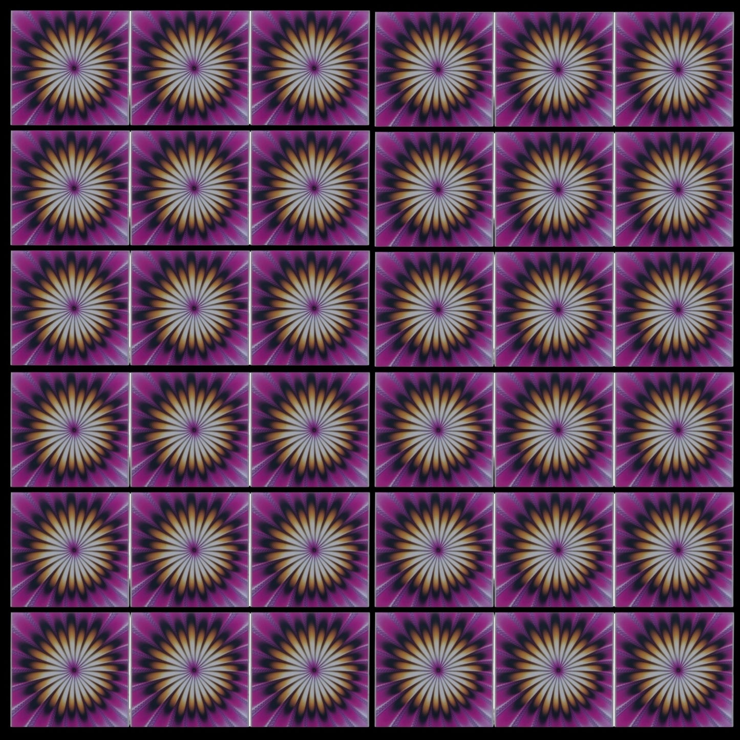 Daisy Pop • 4”x 4” Epoxy Wall Tiles (36x Tiles)