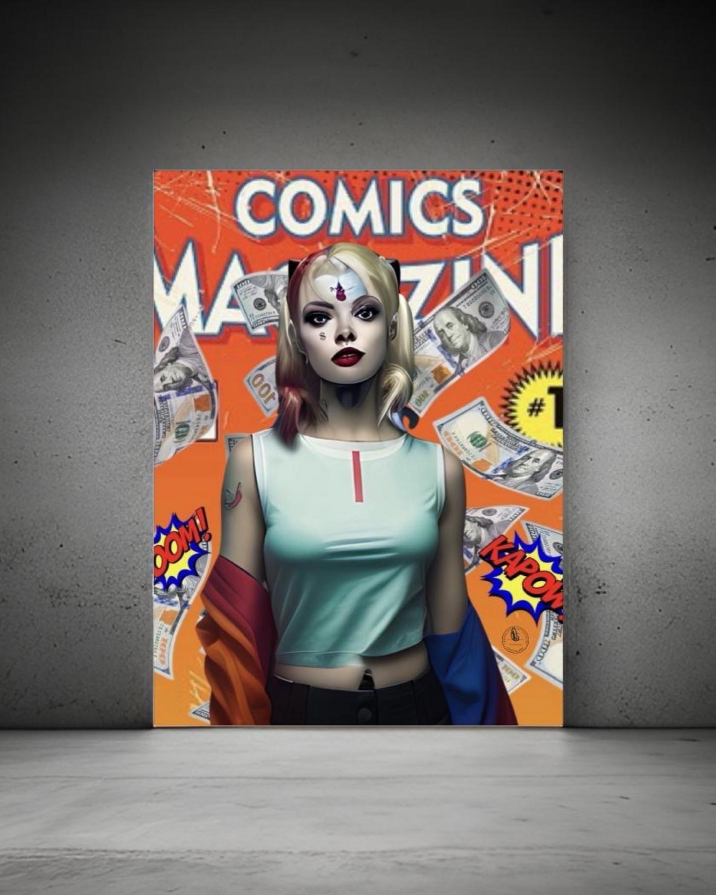 COMIC TAYLOR • Mickey Crystal Limited Metal Print 18”x 24”