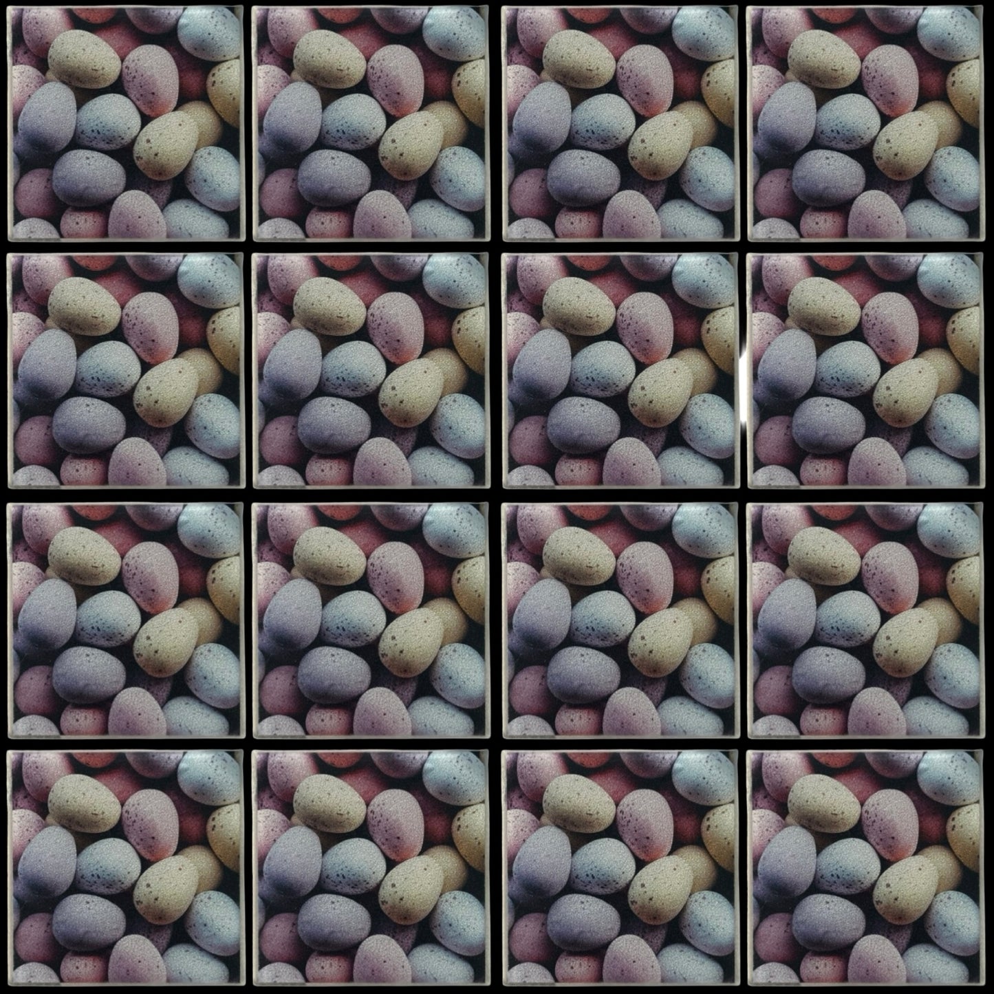 Candy Eggs • 6”x 6” Epoxy Wall Tiles (16x Tiles)