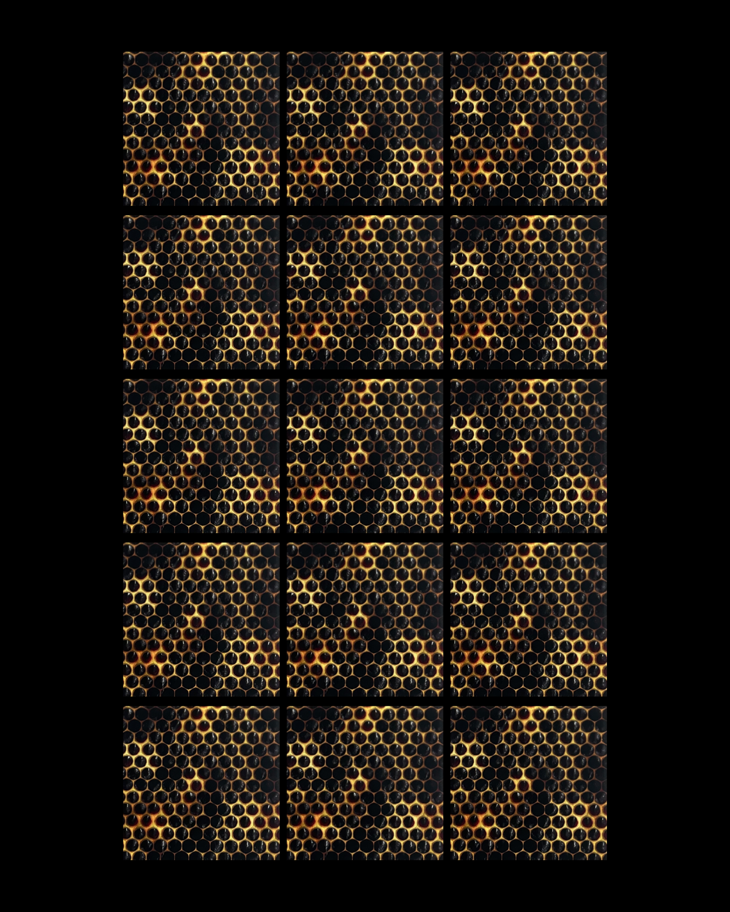 Honeycomb • 12”x 12” Epoxy Wall Tiles Tiles (4x Tiles)