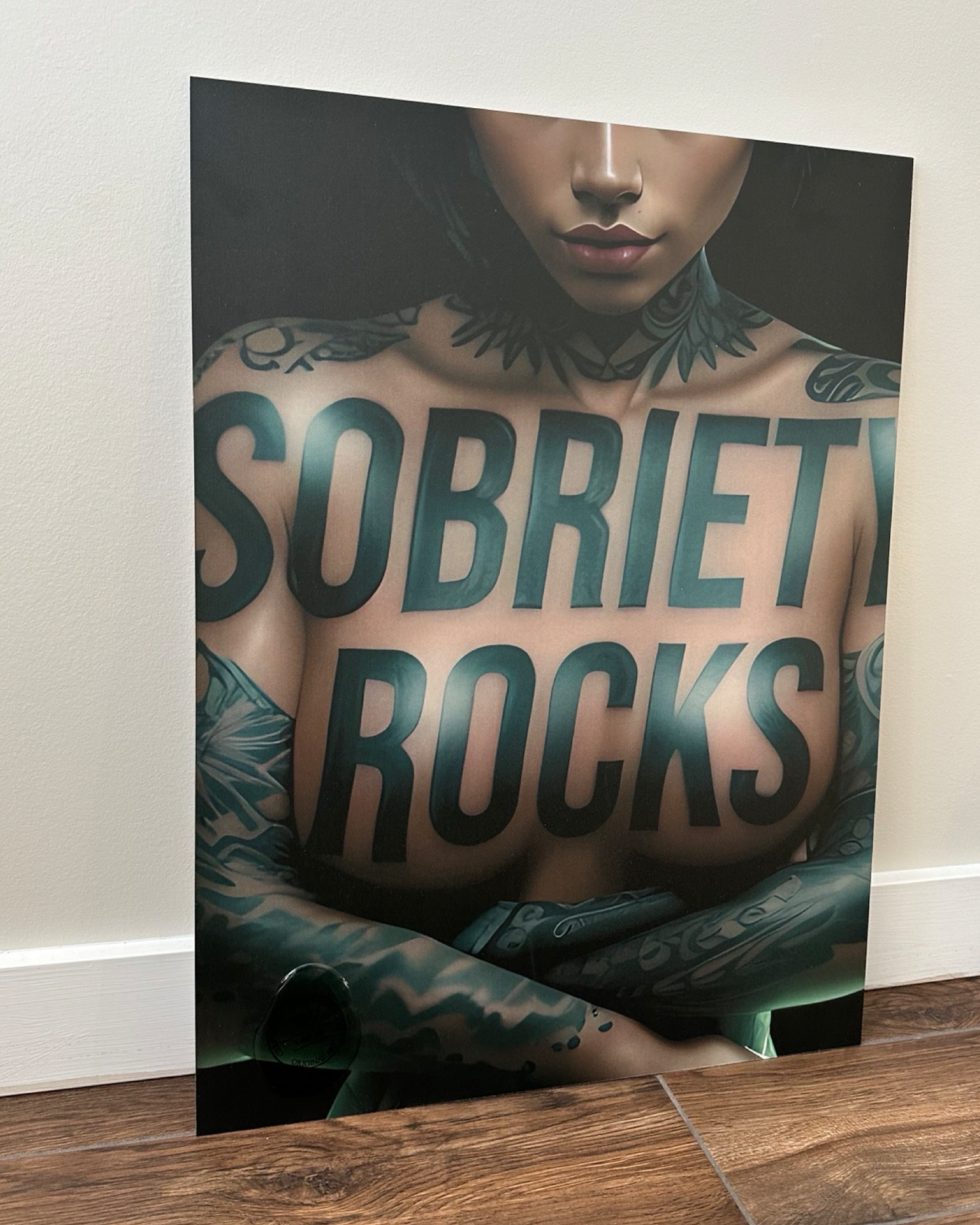 SOBRIETY ROCKS • Mickey Crystal Limited Metal Print 18”x 24”
