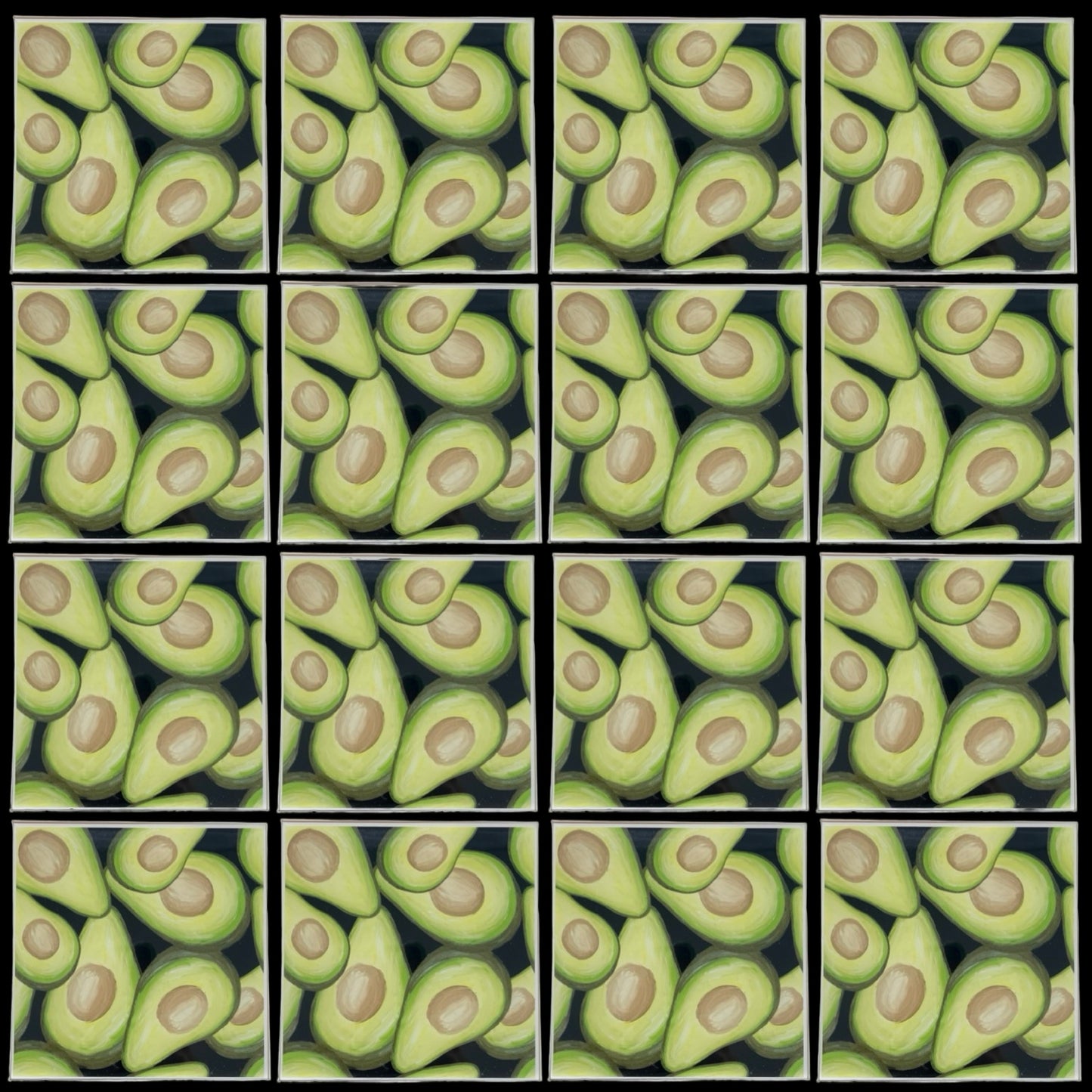 Avocado • 6”x 6” Epoxy Wall Tiles (16x Tiles)
