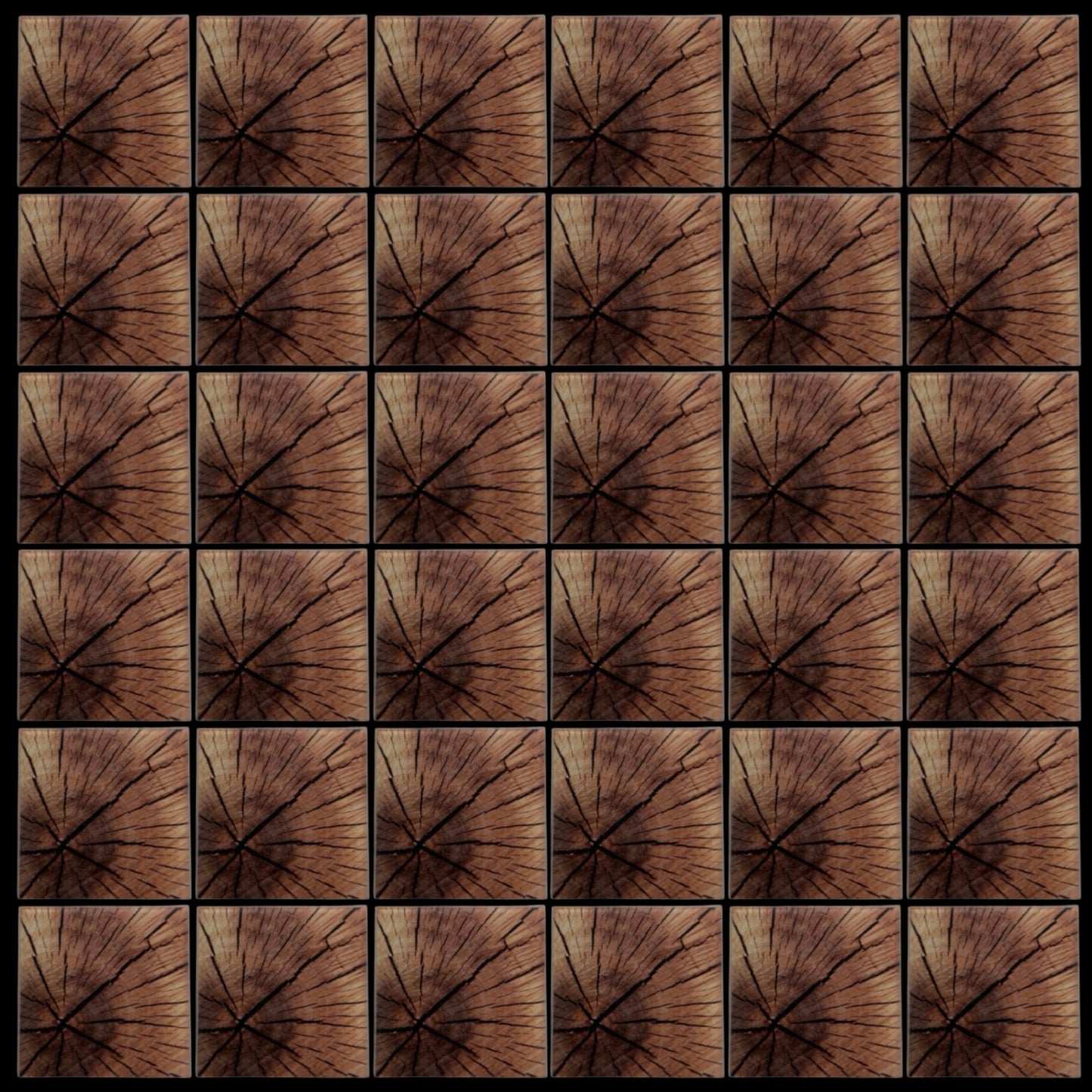 Wood 01 • 4”x 4” Epoxy Wall Tiles (36x Tiles)