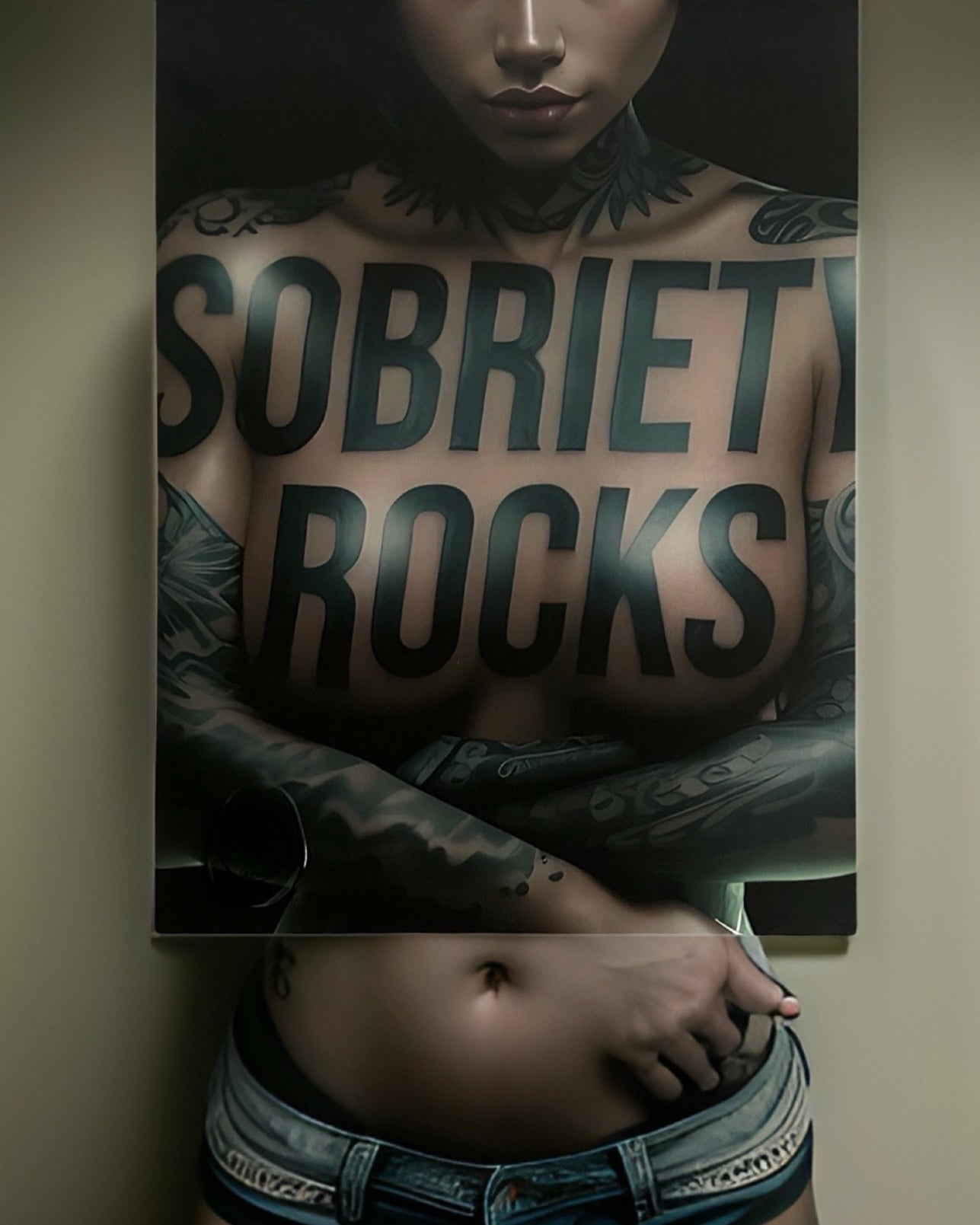 SOBRIETY ROCKS • Mickey Crystal Limited Metal Print 18”x 24”