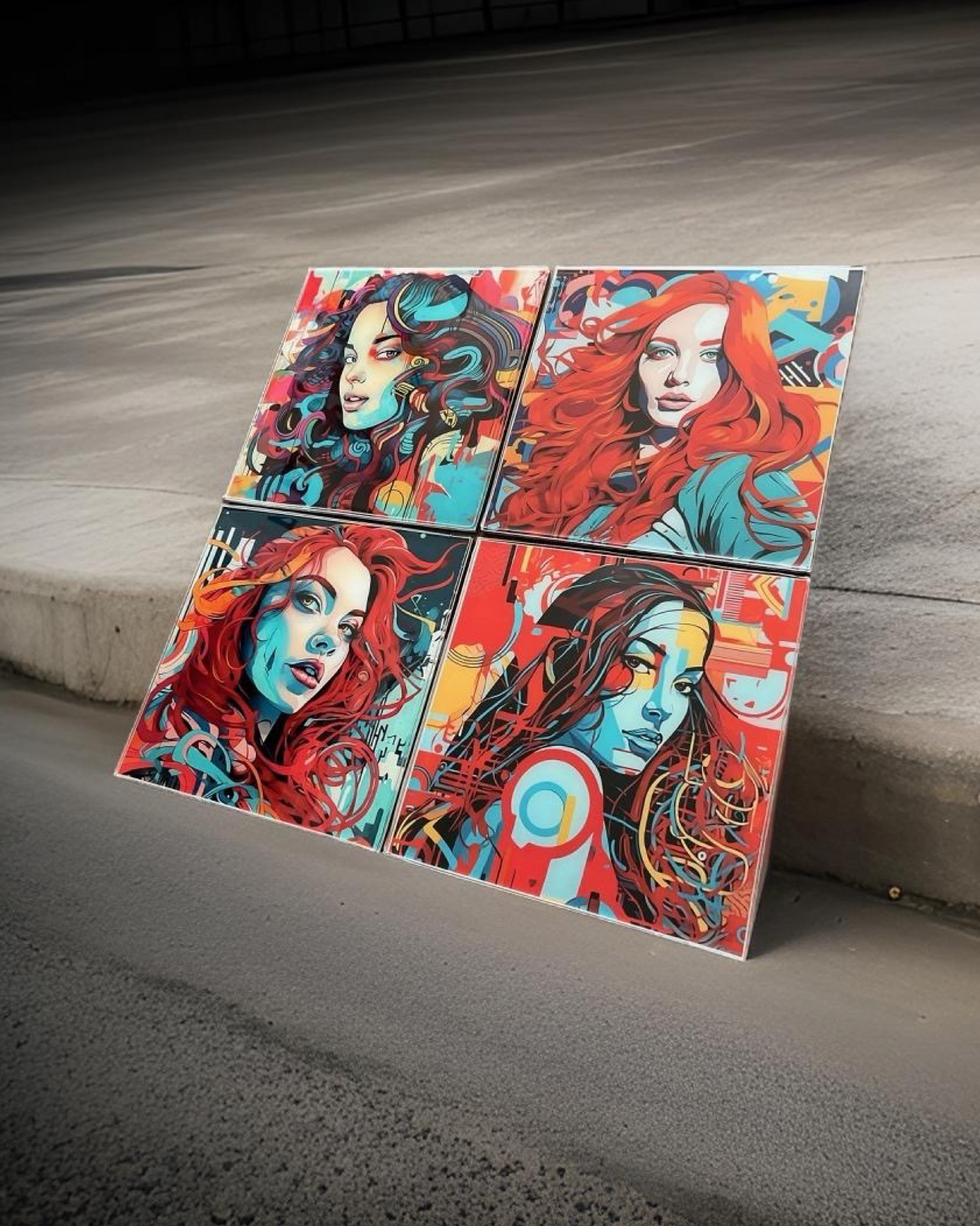 SHE SERIES • 24”x 24” Epoxy Mosaic (4x Tiles)