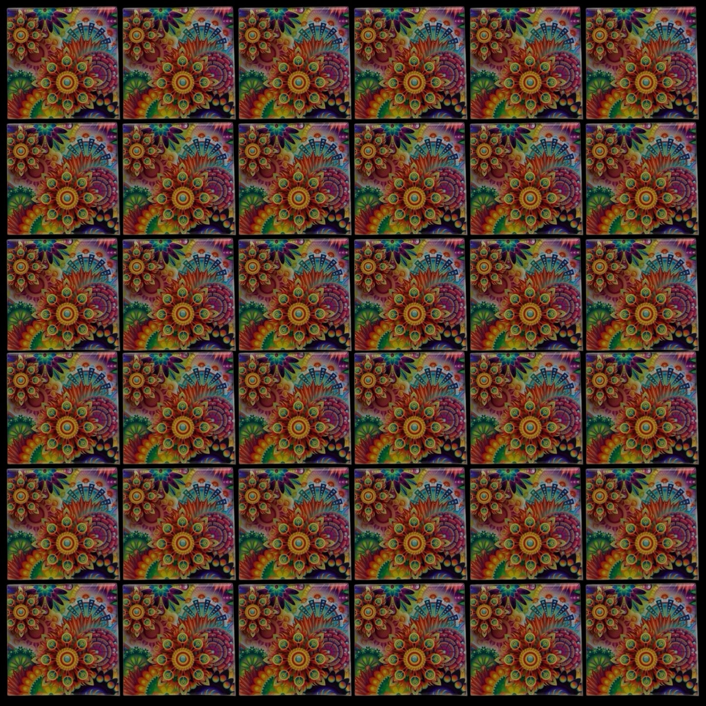 Digital Garden • 4”x 4” Epoxy Wall Tiles (36x Tiles)