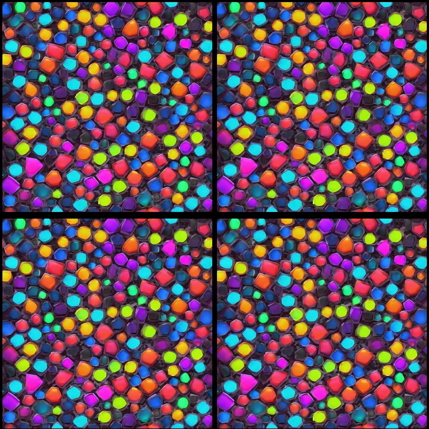 Colour Tile • 12”x 12” Epoxy Wall Tiles Tiles (4x Tiles)