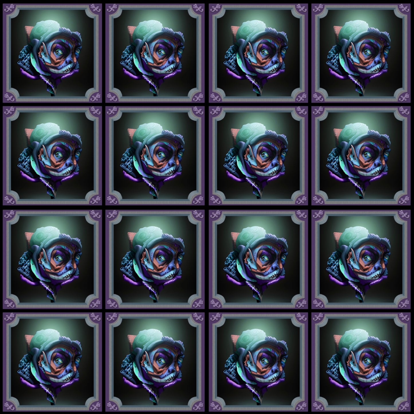 Rose Poison 03 • 6”x 6” Epoxy Wall Tiles (16x Tiles)