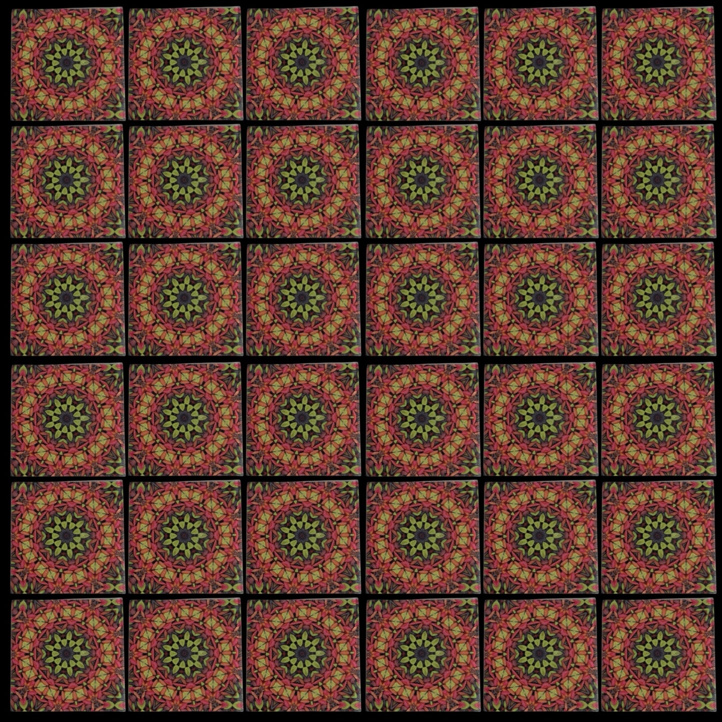 Mandela 03 • 4”x 4” Epoxy Wall Tiles (36x Tiles)