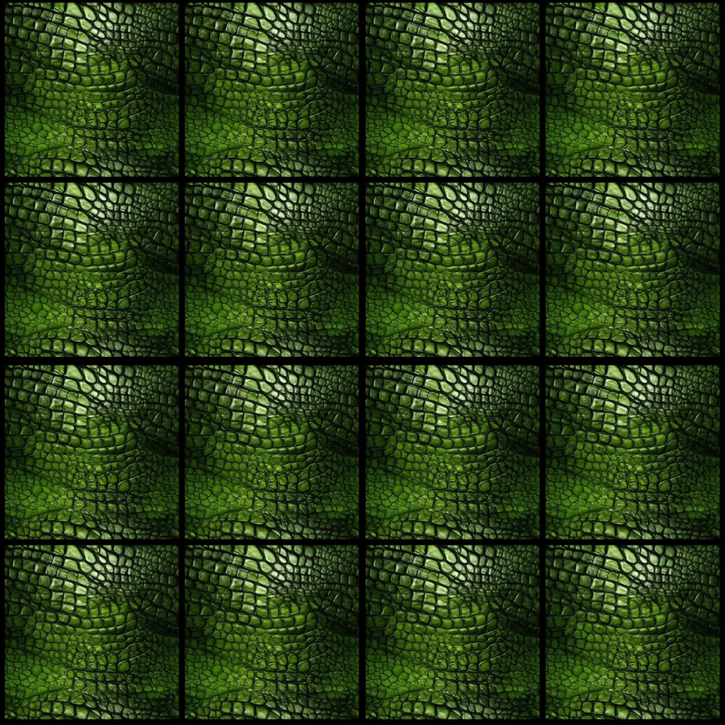 Croc Skin • 6”x 6” Epoxy Wall Tiles (16x Tiles)