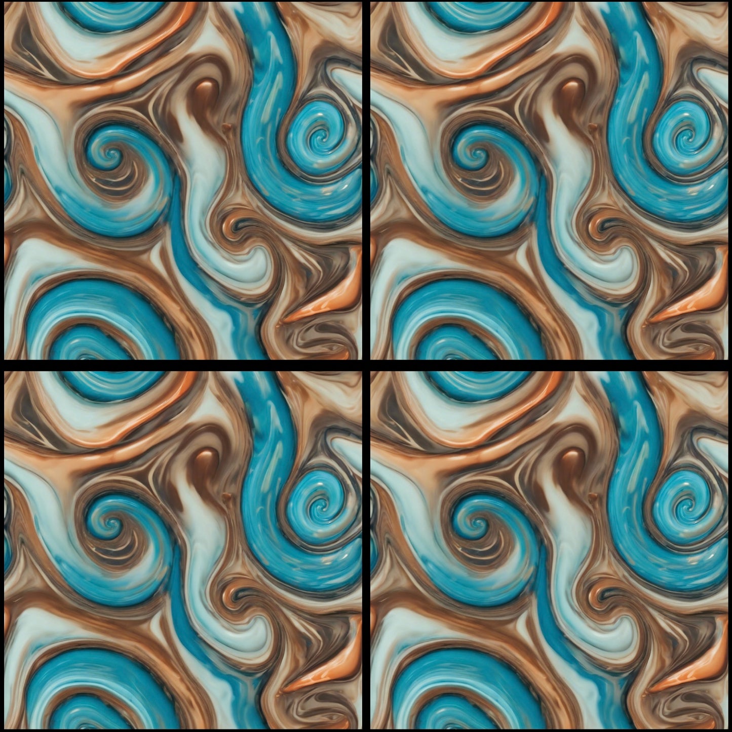 Marble 09 • 12”x 12” Epoxy Wall Tiles Tiles (4x Tiles)