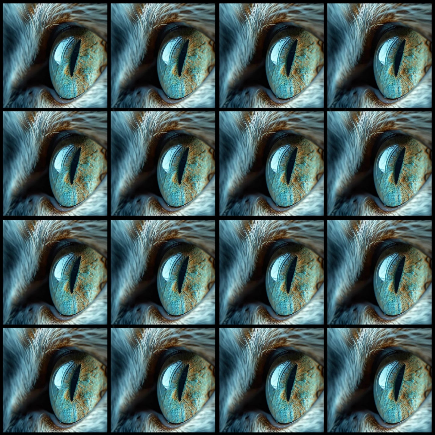 Cat Eye • 6”x 6” Epoxy Wall Tiles (16x Tiles)