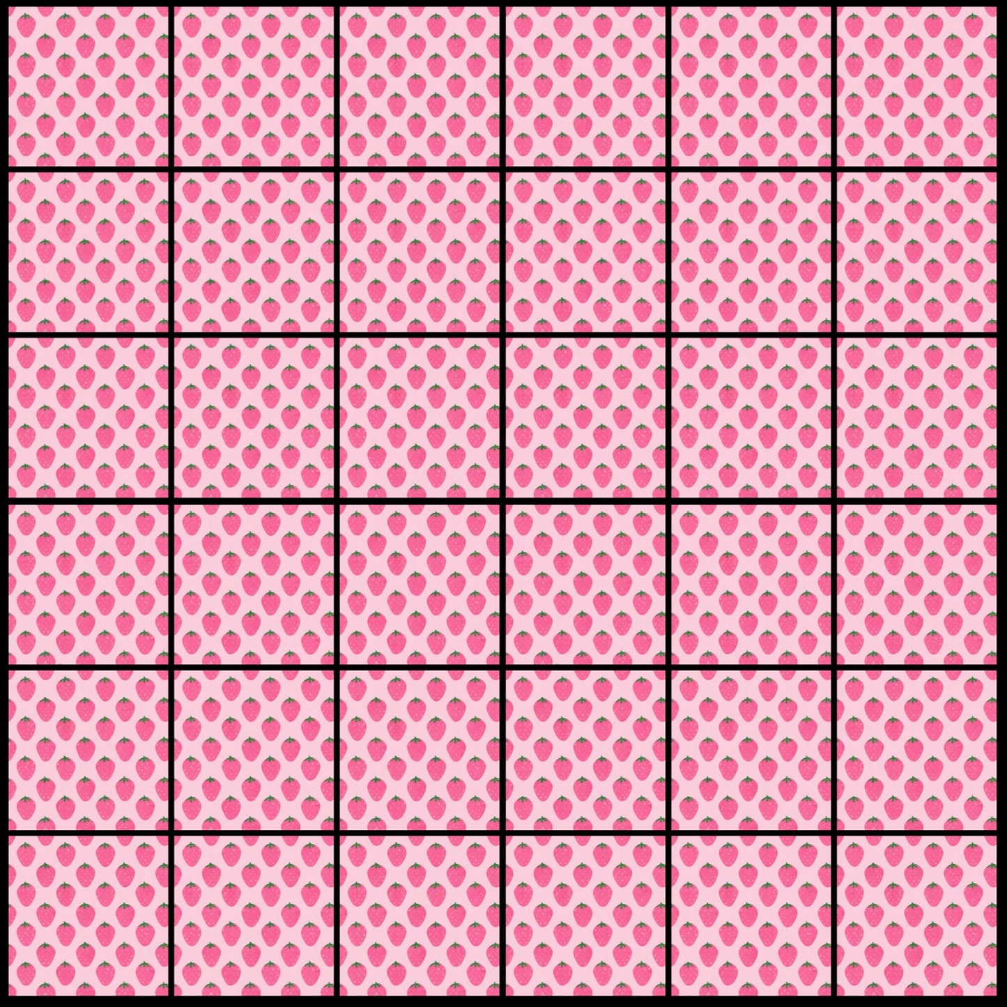 Strawberry OG • 4”x 4” Epoxy Wall Tiles (36x Tiles)