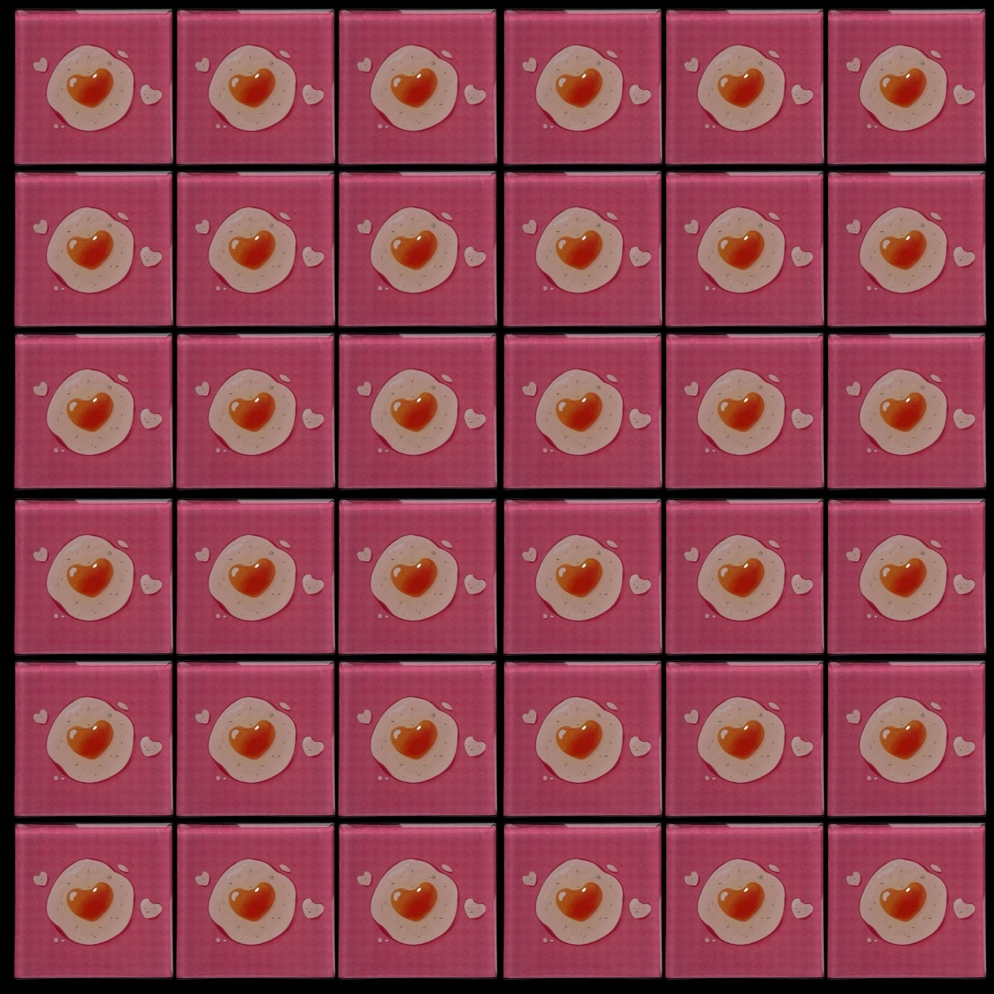 Egg 03 • 4”x 4” Epoxy Wall Tiles (36x Tiles)