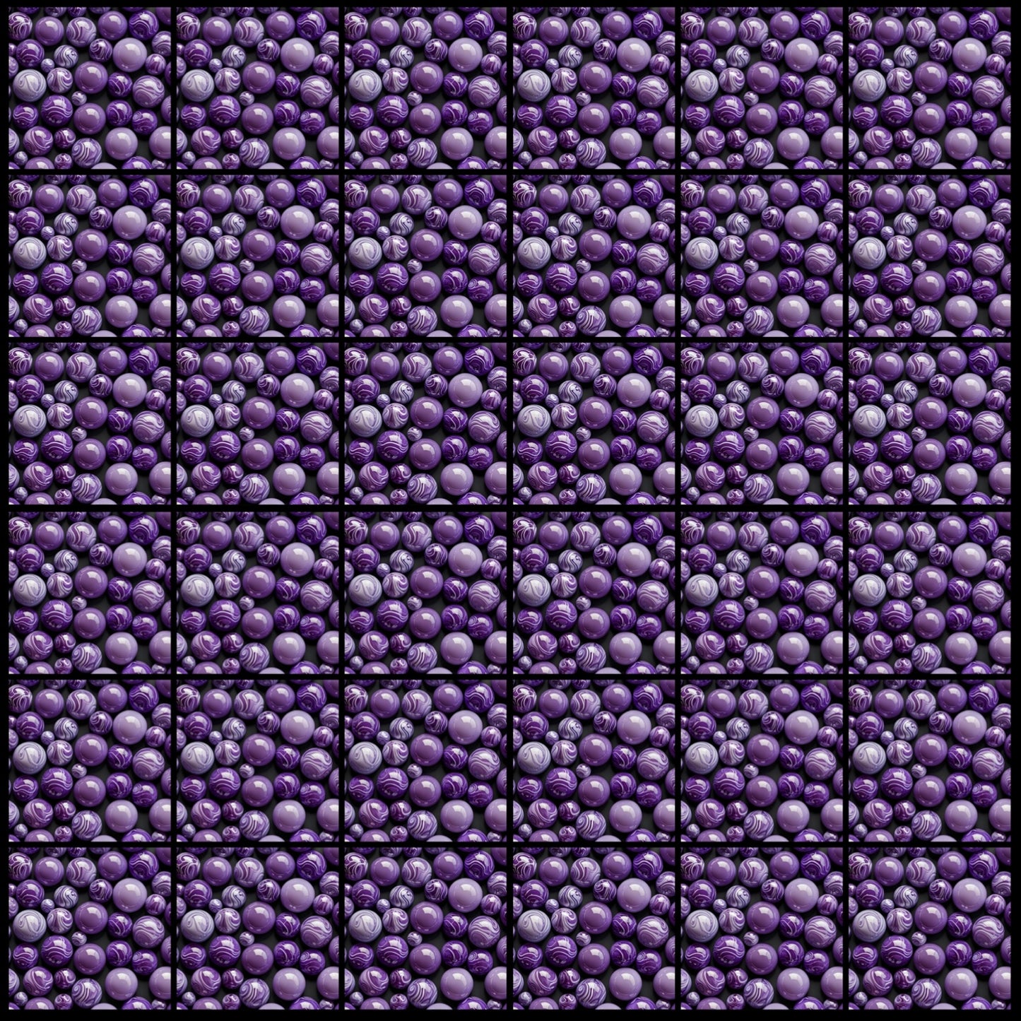 Purple Marbles • 4”x 4” Epoxy Wall Tiles (36x Tiles)