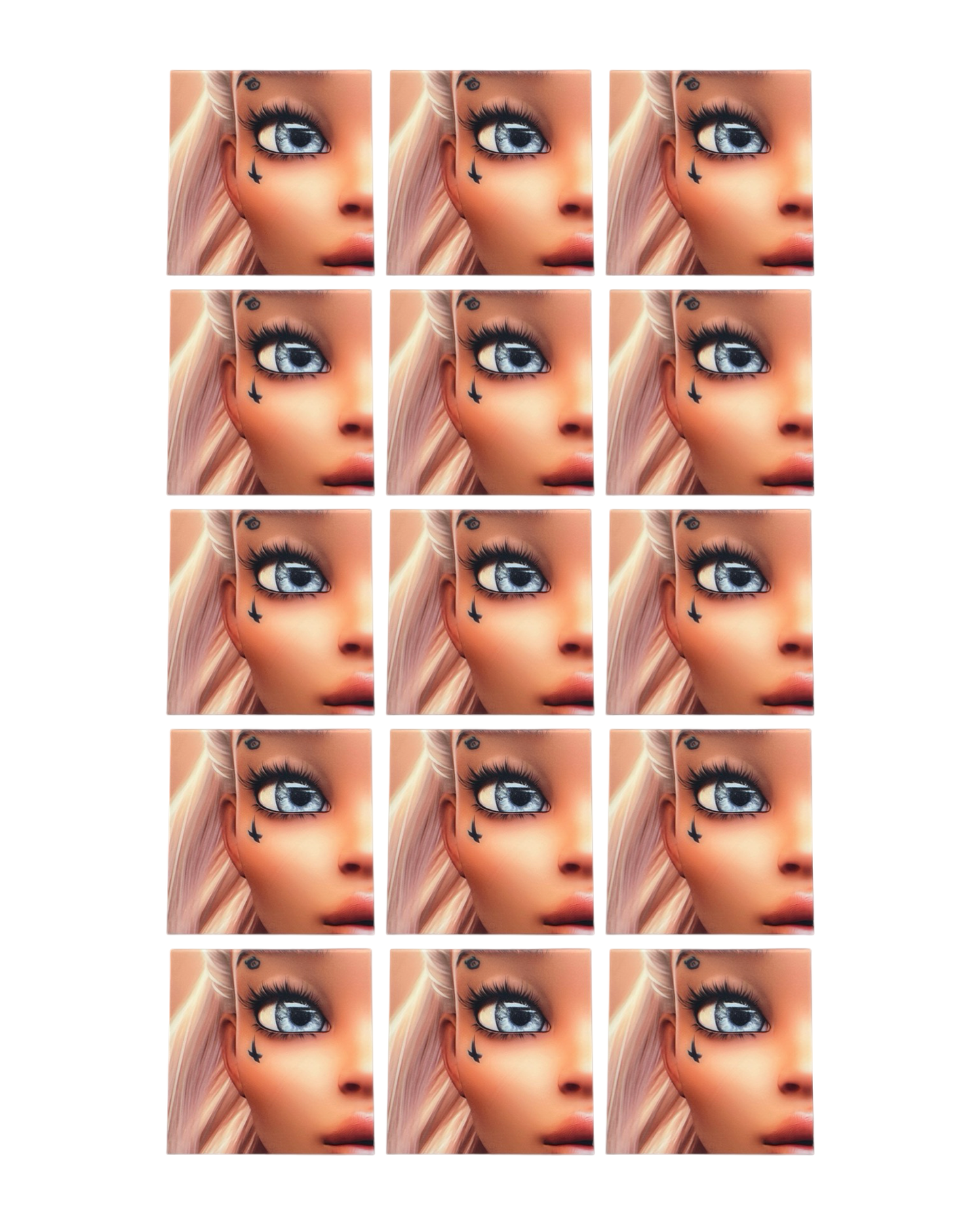 Blue Eyed • 12”x 12” Epoxy Wall Tiles (15x Tiles)