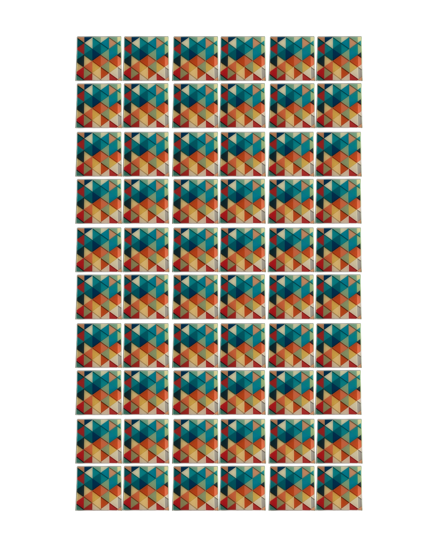 Triangle 02 • 6”x 6” Epoxy Wall Tiles (60x Tiles)