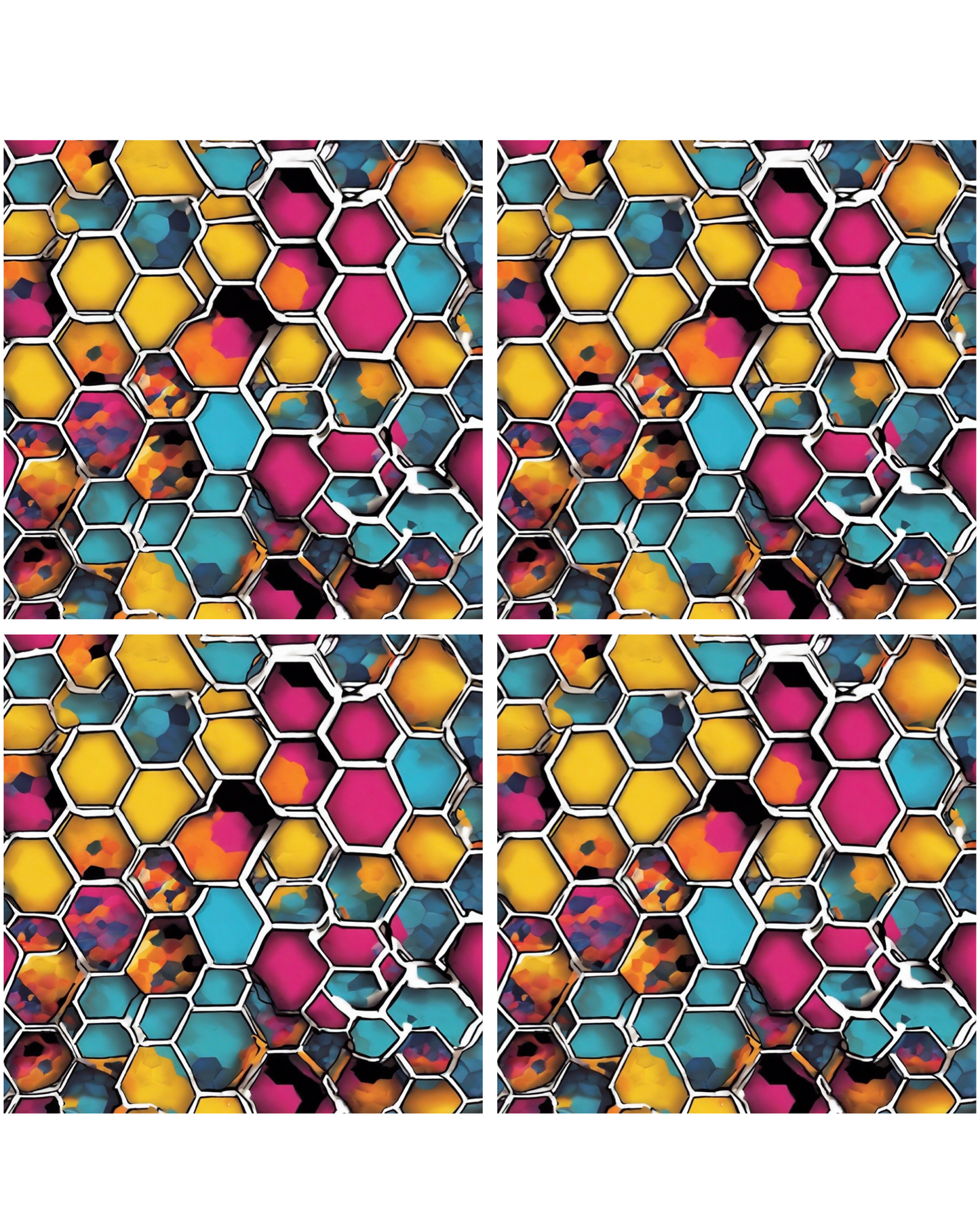 Comb 11 • 12”x 12” Epoxy Wall Tiles Tiles (4x Tiles)