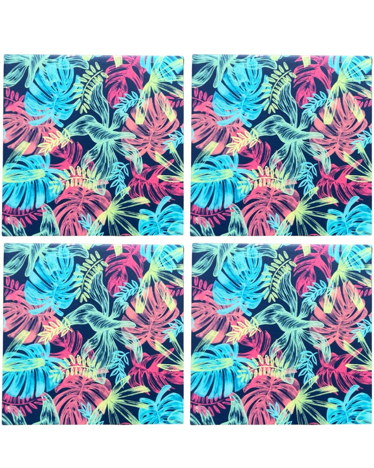 Floral 35 • 12”x 12” Epoxy Wall Tiles Tiles (4x Tiles)