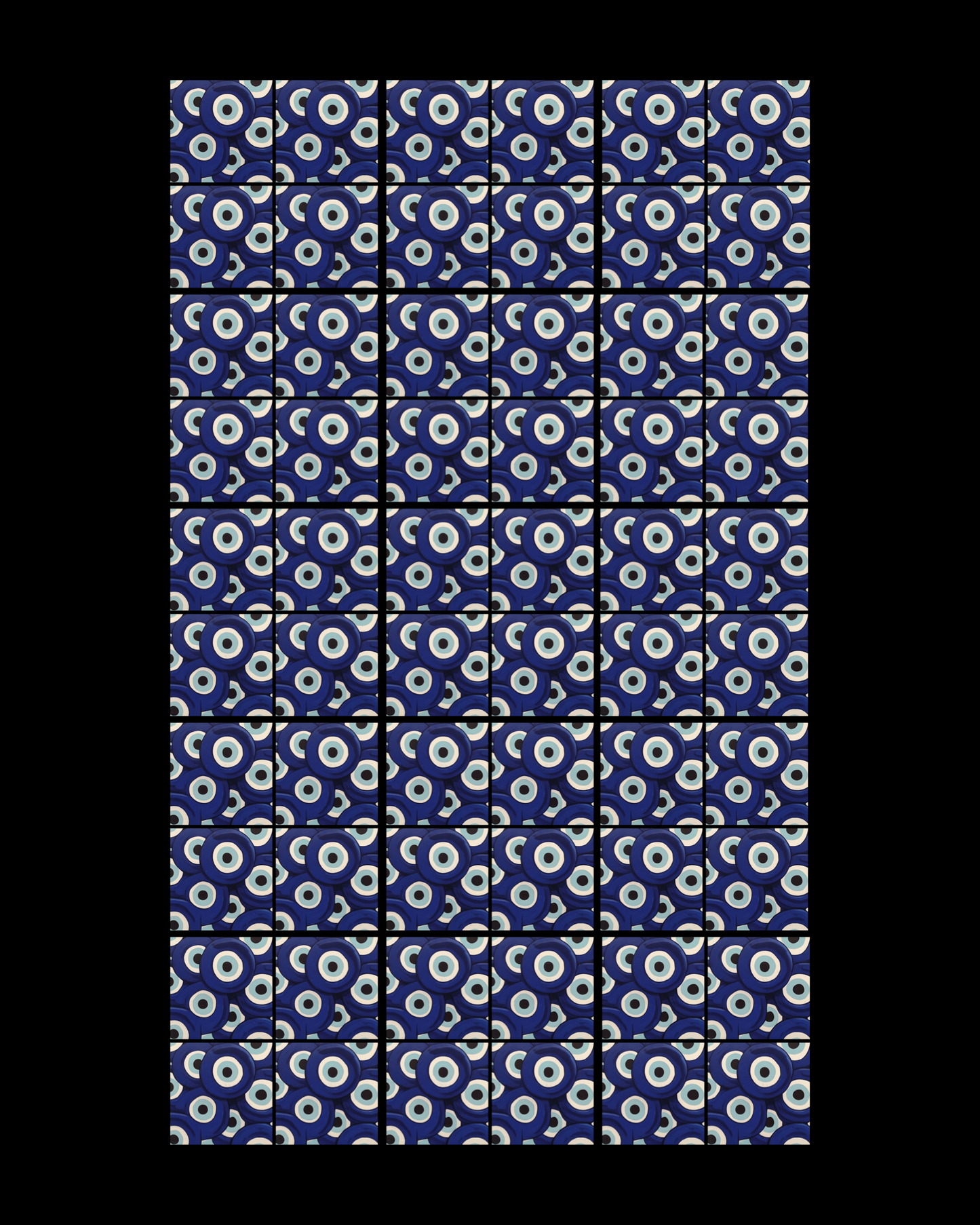 Evil Eye 06 • 6”x 6” Epoxy Wall Tiles