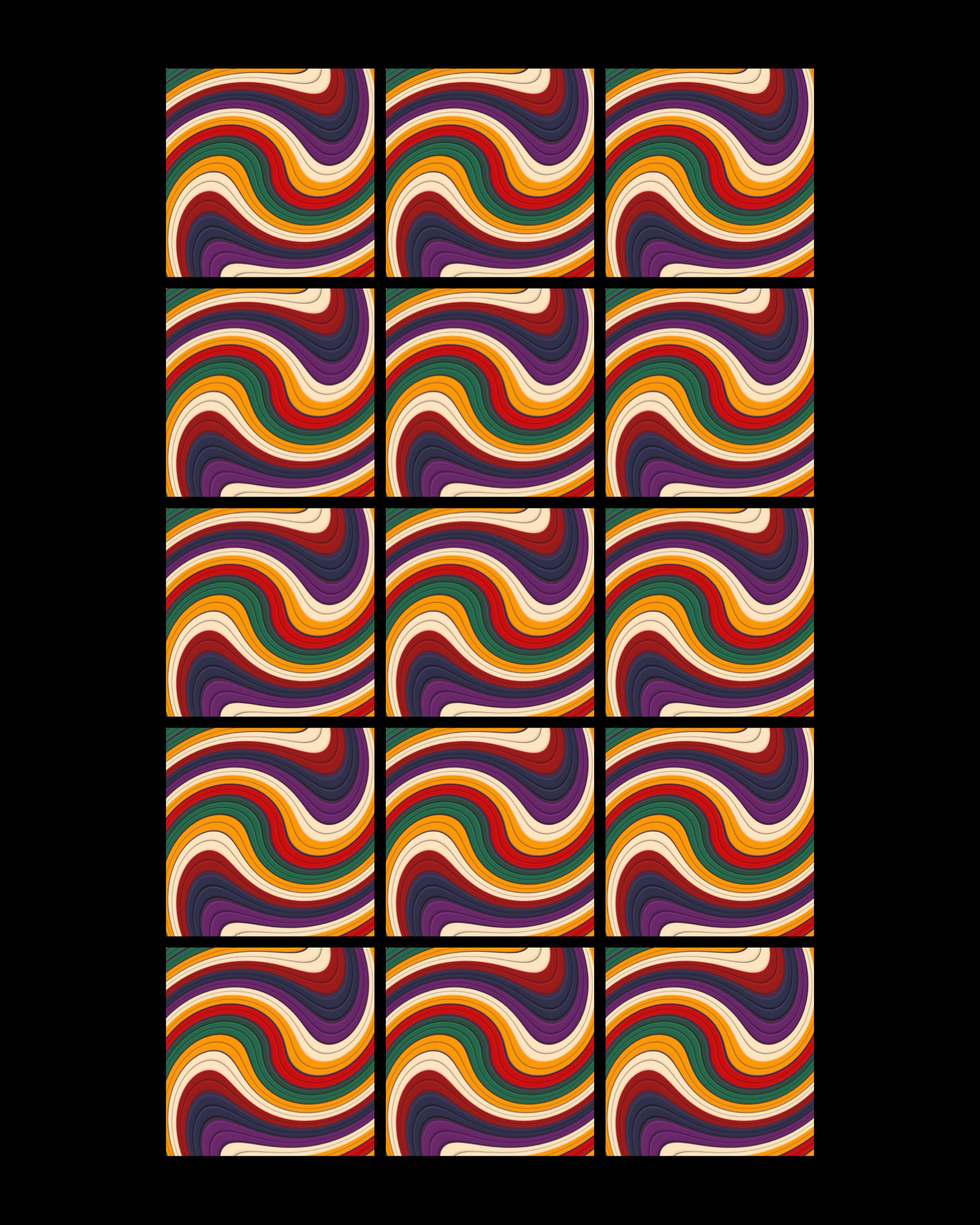 Swirl 12 • 12”x 12” Epoxy Wall Tiles