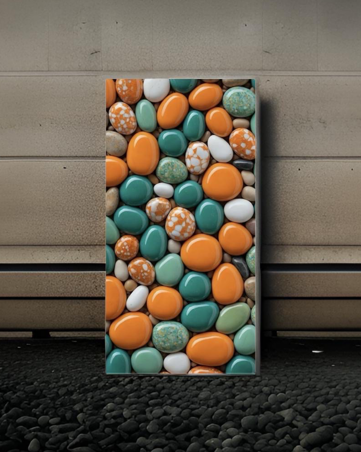 Pebbles 02 • 12”x 24” Epoxy Wall Tiles (1x Tile)