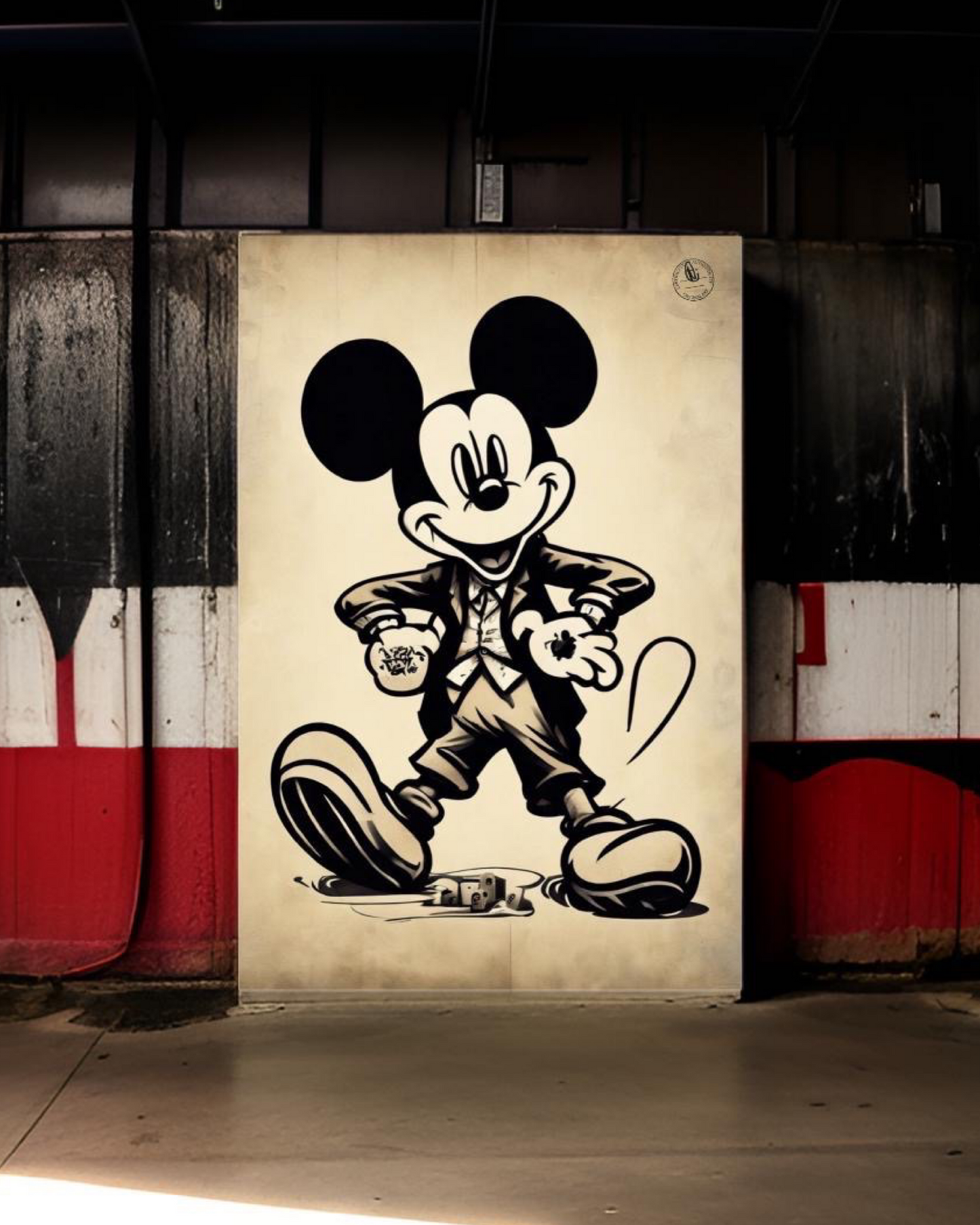 MICKEY 1985 • Mickey Crystal Limited Metal Print 24”x 36”