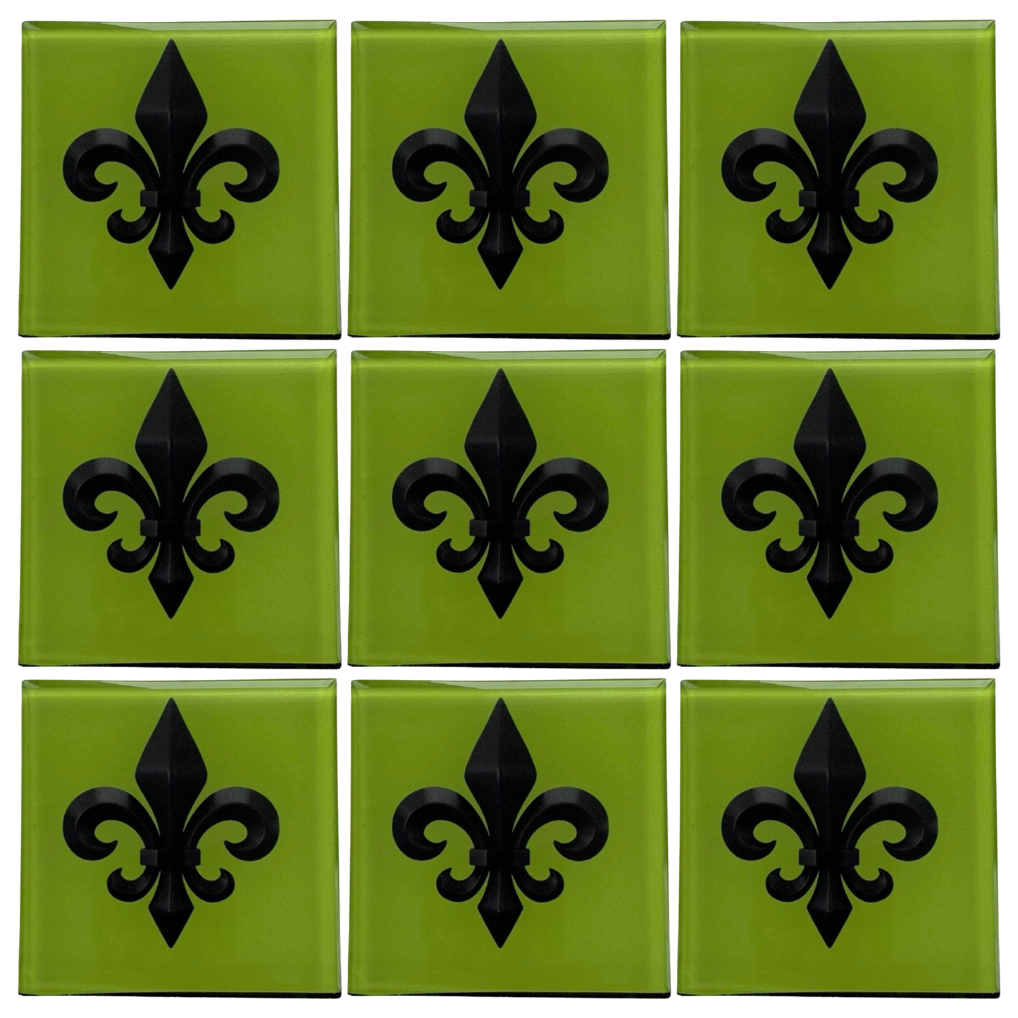 Lys 02 • 4”x 4” Tiles • Ceramic Wall Art