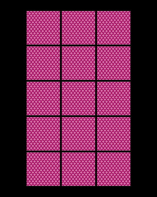 Pink Pattern • 12”x 12” Epoxy Wall Tiles Tiles (4x Tiles)