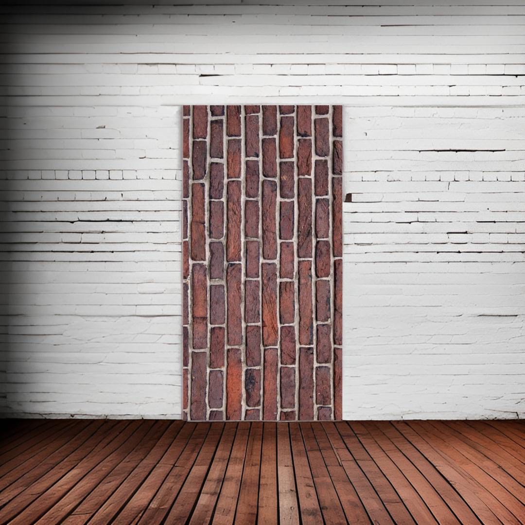 BRICK 01 • 12”x 24” Tiles • Ceramic Wall Panel Art