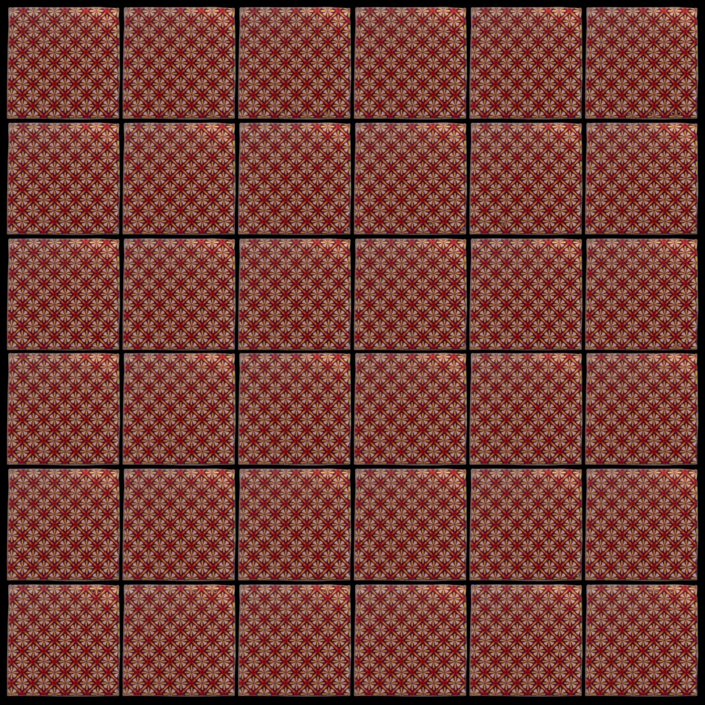 Retro Grill • 4”x 4” Epoxy Wall Tiles (36x Tiles)