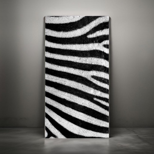 ZEBRA • 12”x 24” Tiles • Ceramic Wall Panel Art