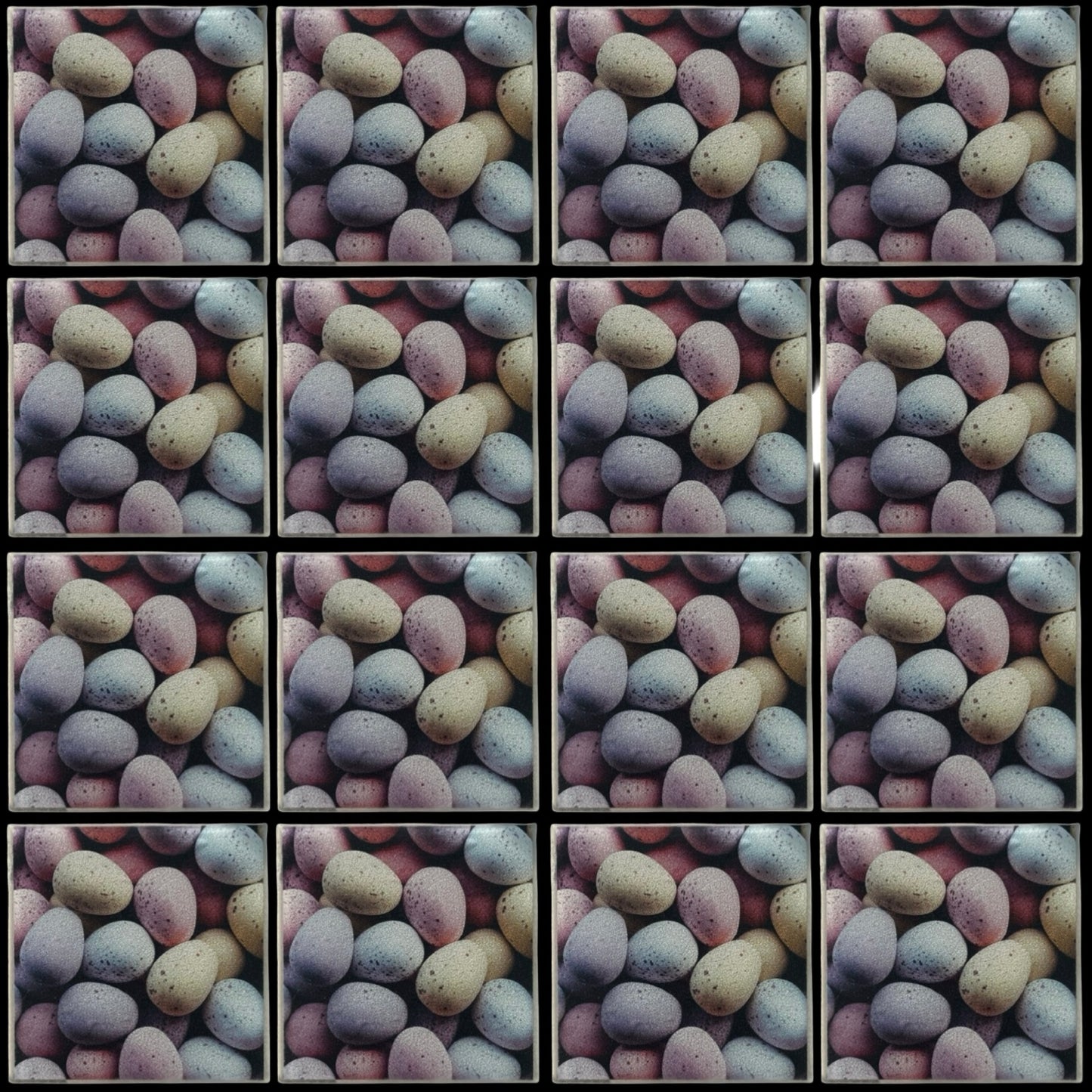 Candy Eggs • 6”x 6” Epoxy Wall Tiles (16x Tiles)