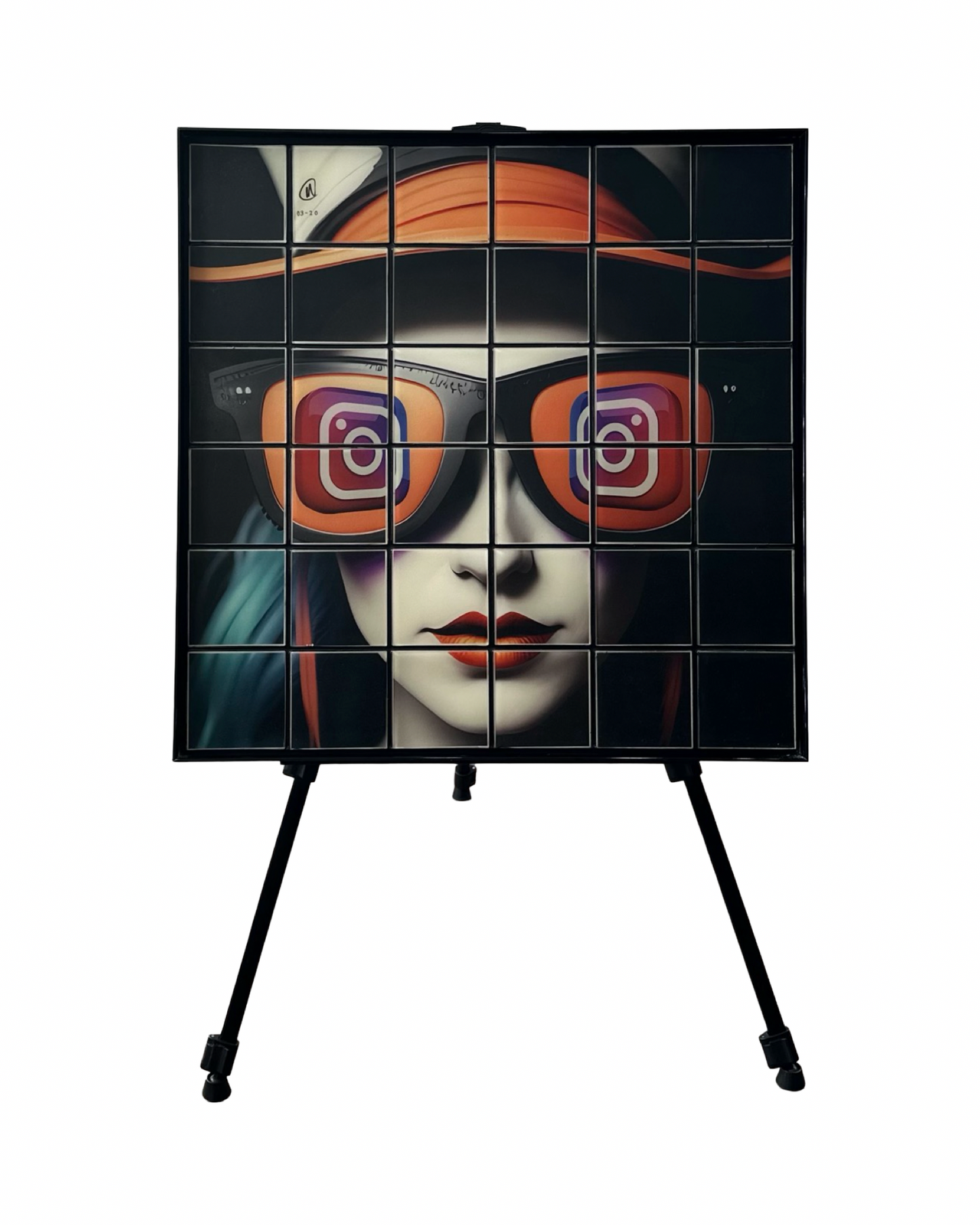 INSTA EYES • Mickey Crystal Limited Framed Mosaic 24”x 24”