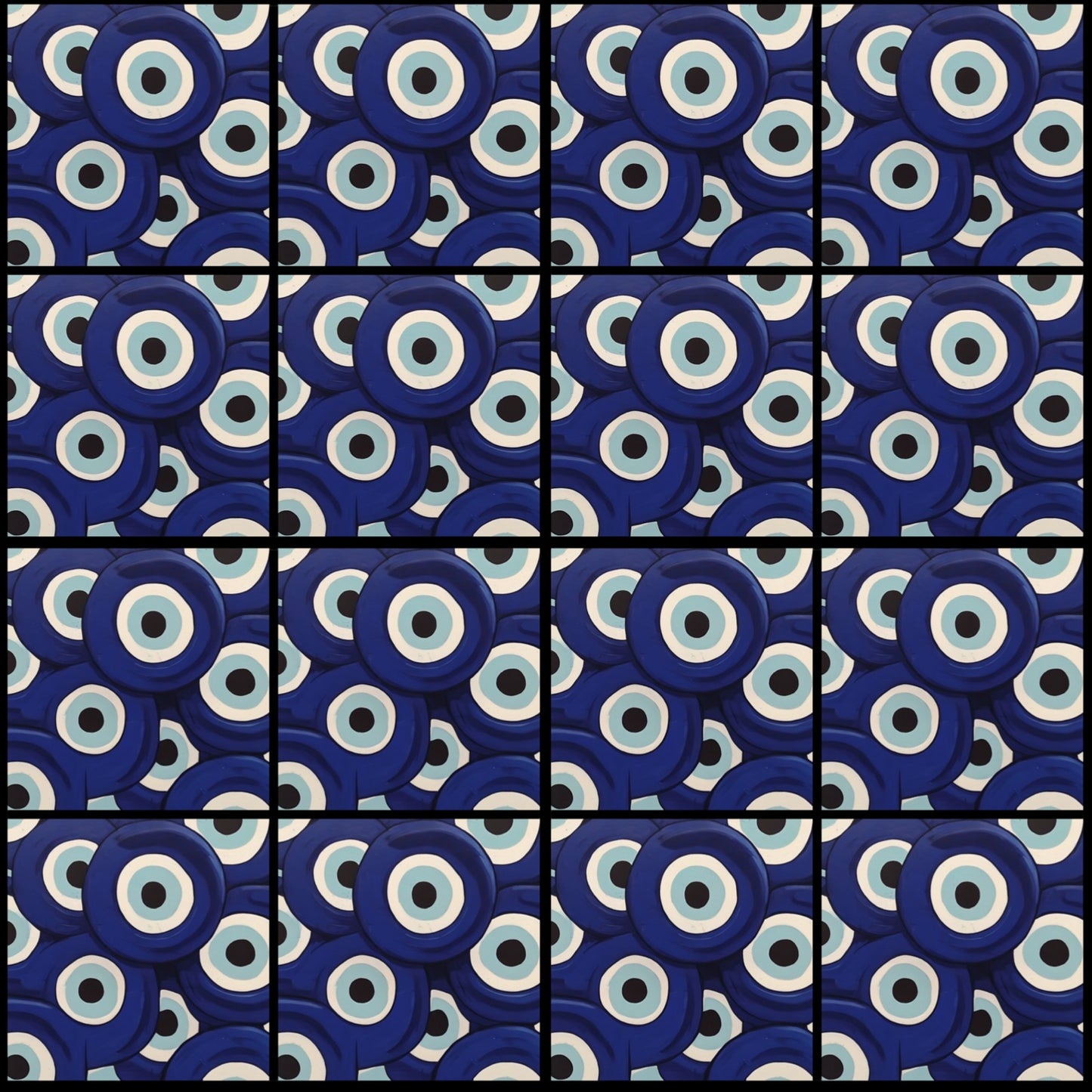 Evil Eye 06 • 6”x 6” Epoxy Wall Tiles (16x Tiles)