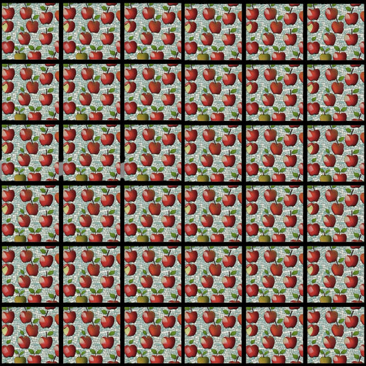 Apple Tiled • 4”x 4” Epoxy Wall Tiles (36x Tiles)