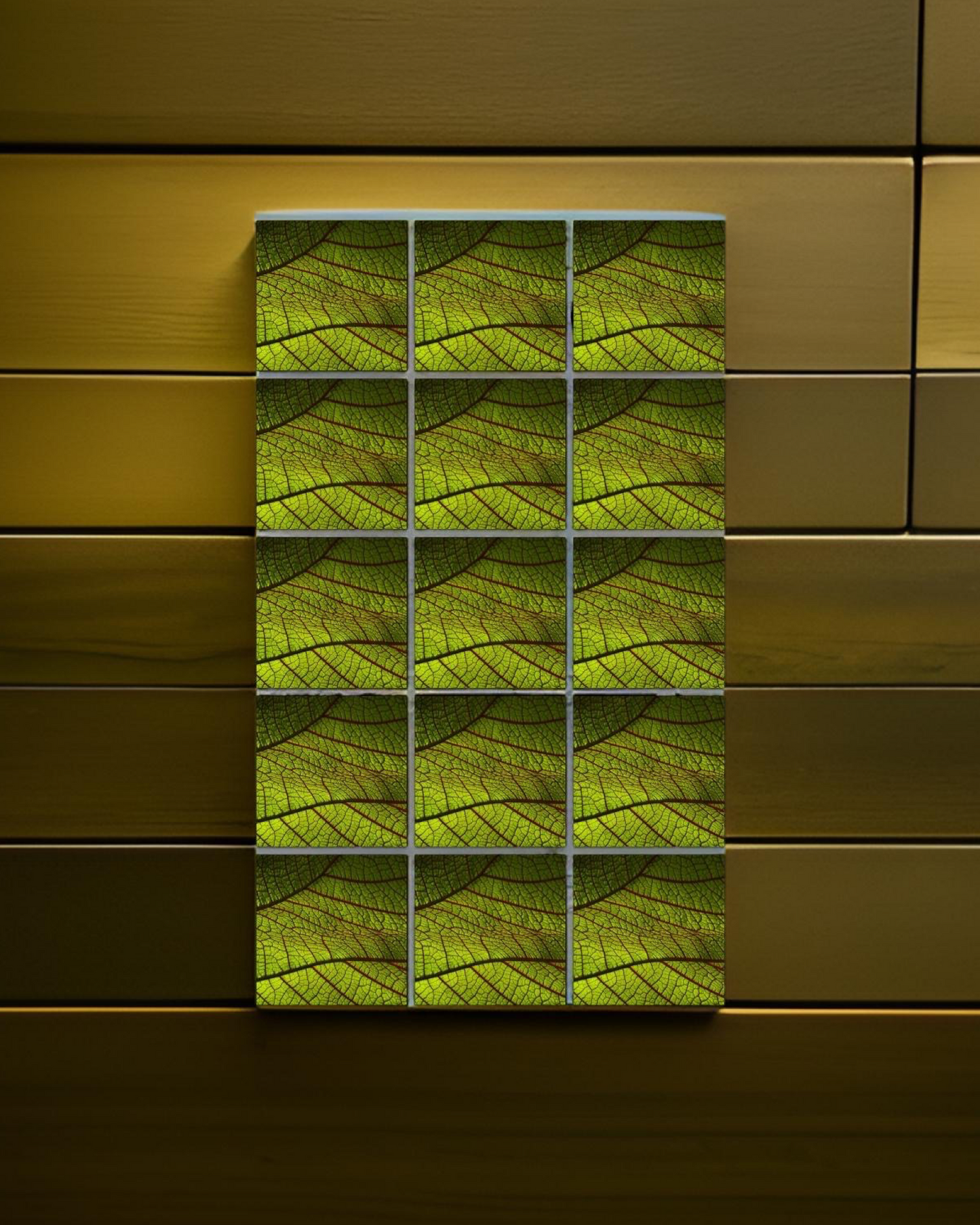 Leaf 11 • 12”x 12” Epoxy Wall Tile (15x Tiles)