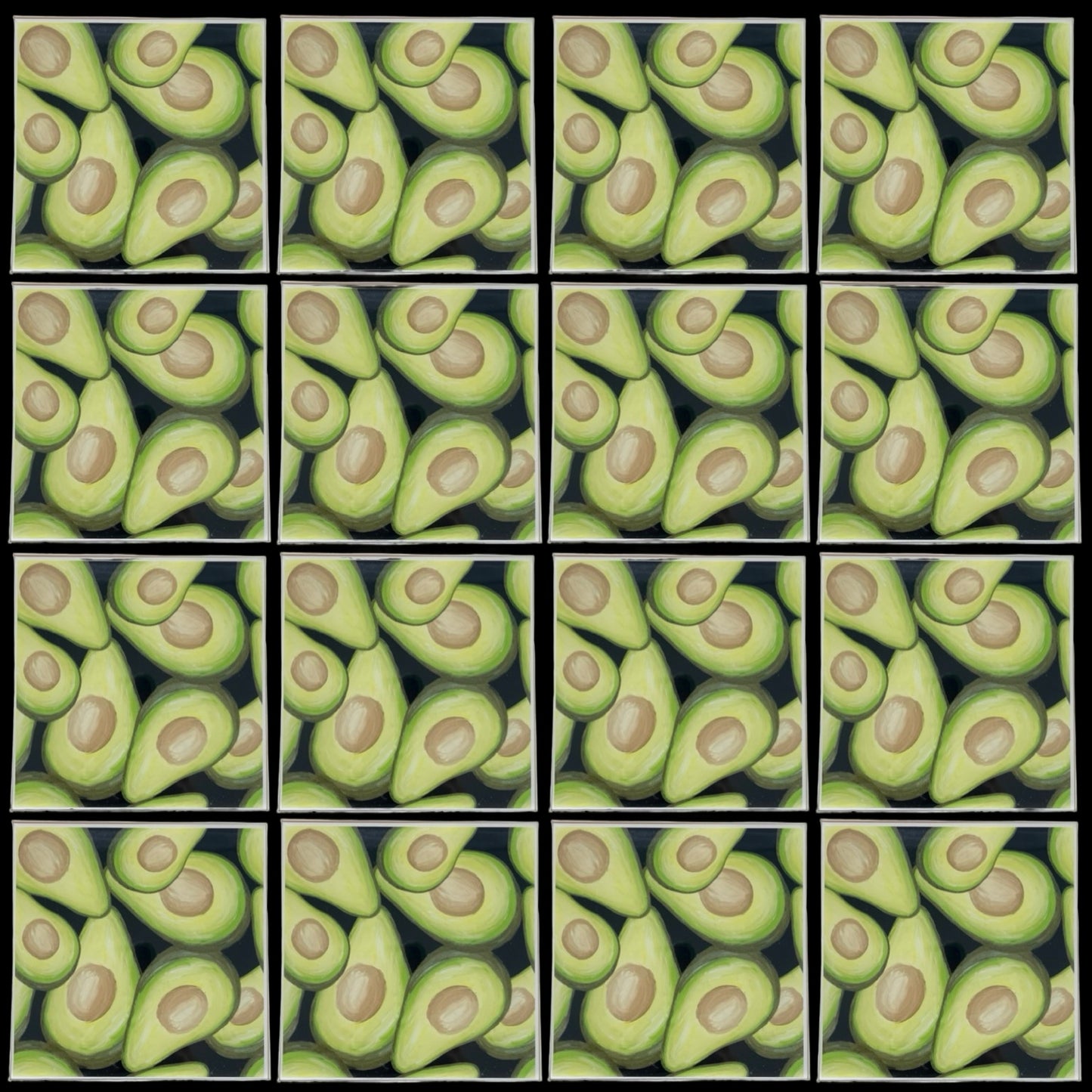 Avocado • 6”x 6” Epoxy Wall Tiles (16x Tiles)