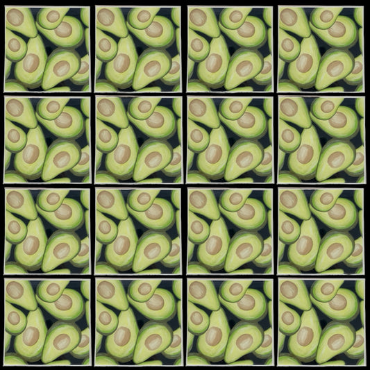 Avocado • 6”x 6” Epoxy Wall Tiles (16x Tiles)