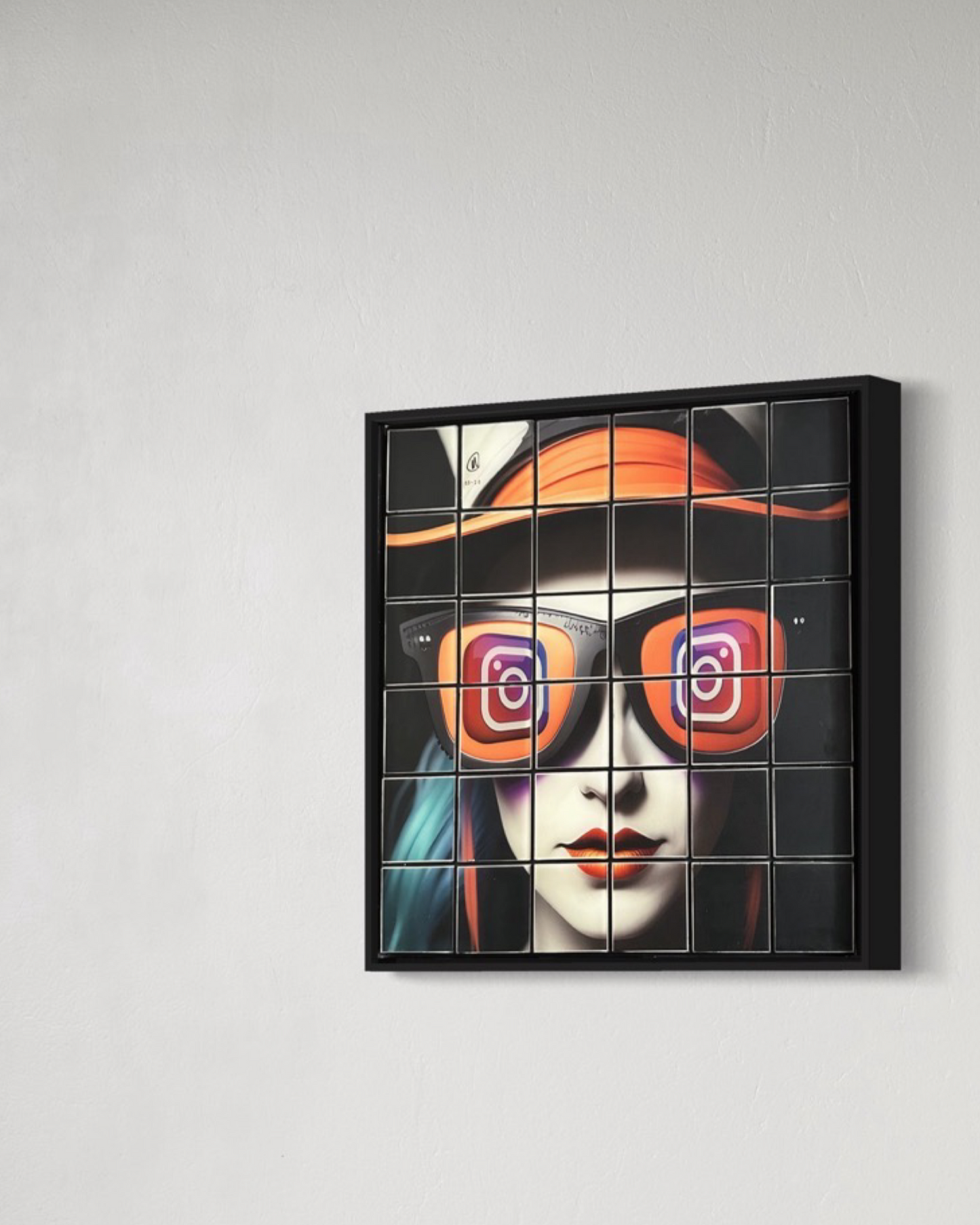 INSTA EYES • Mickey Crystal Limited Framed Mosaic 24”x 24”