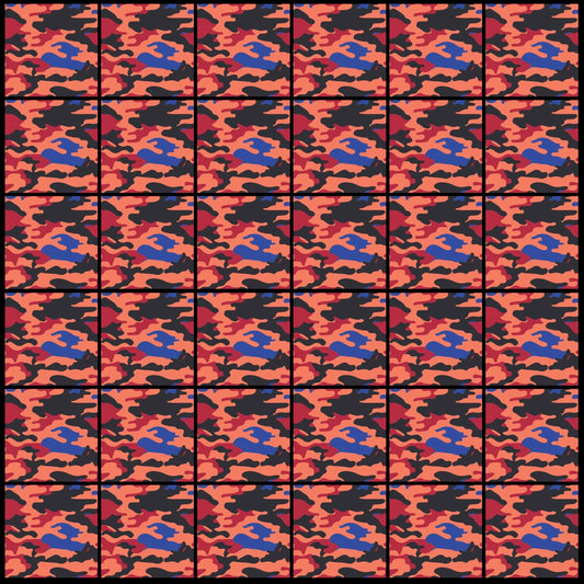 Camo 06 • 4”x 4” Epoxy Wall Tiles (36x Tiles)