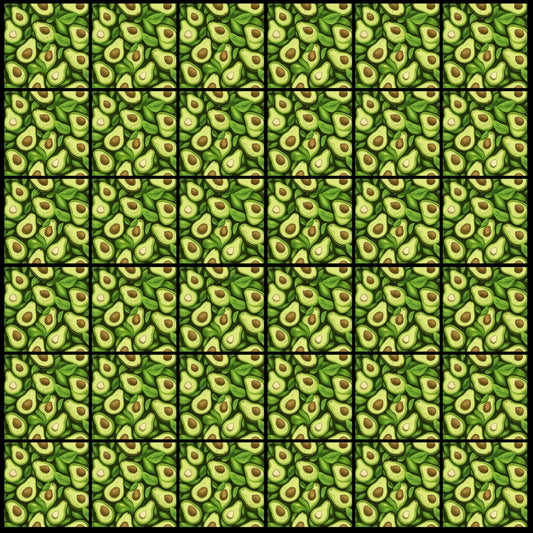 Avocado 01 • 4”x 4” Epoxy Wall Tiles (36x Tiles)