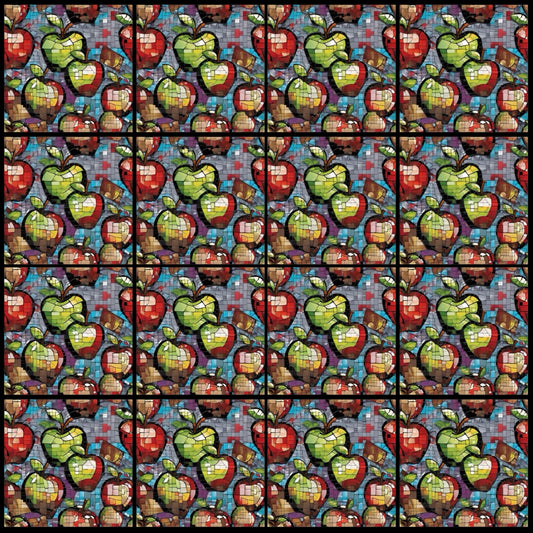 Tiled Apple 2 • 6”x 6” Epoxy Wall Tiles (16x Tiles)